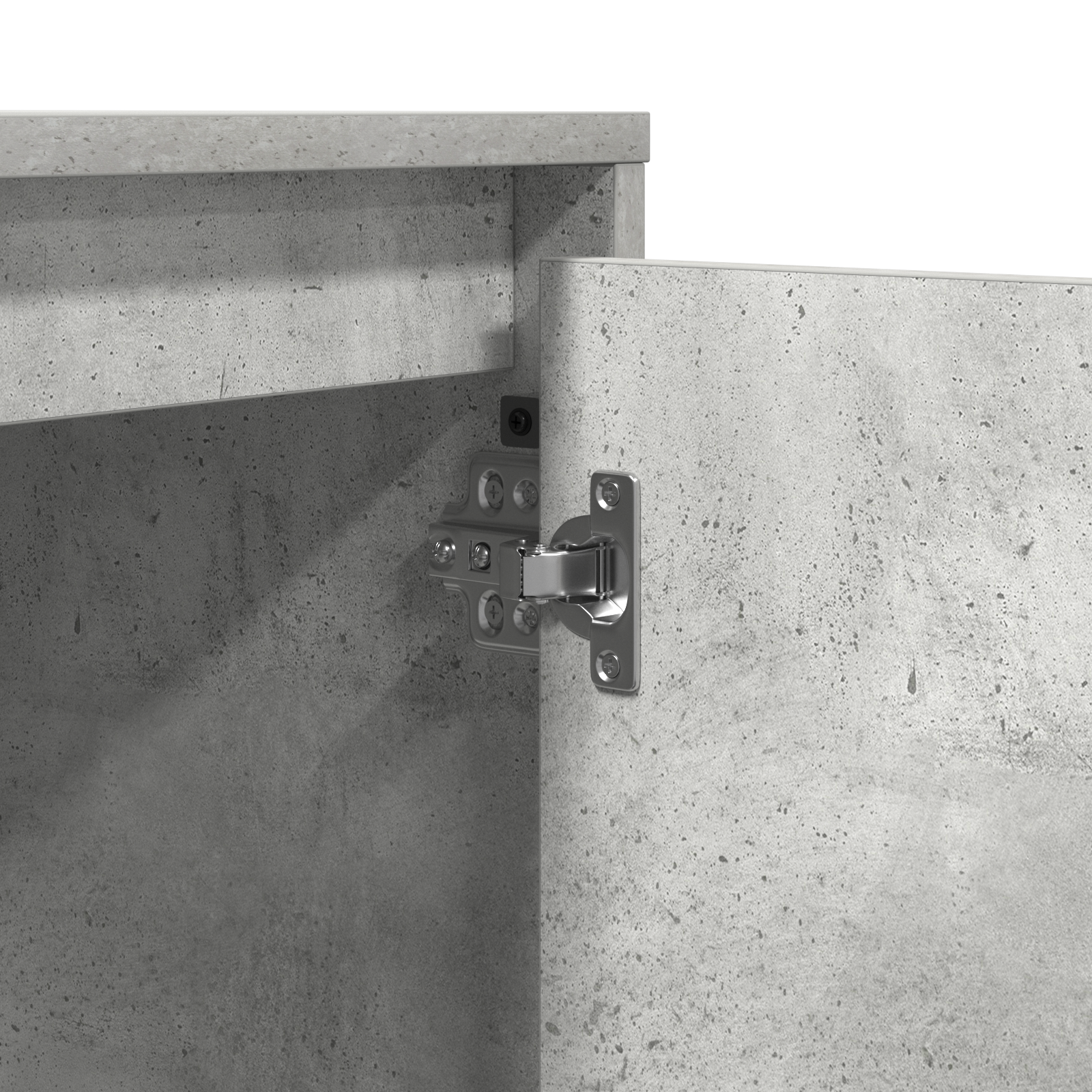 Bedside Cabinet with LED Lights Concrete Grey 39x34.5x50 cm - Image 11