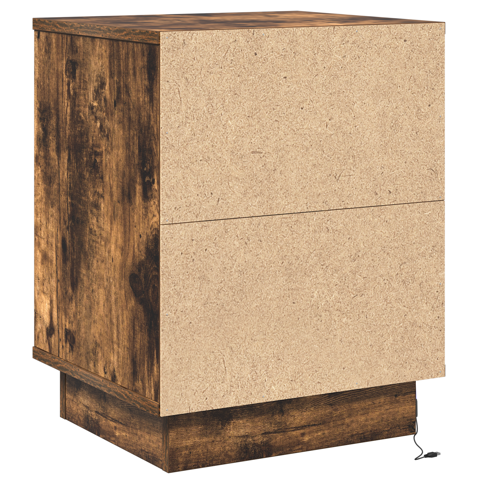 Bedside Cabinet with LED Lights Smoked Oak 39x34,5x50 cm - Image 8