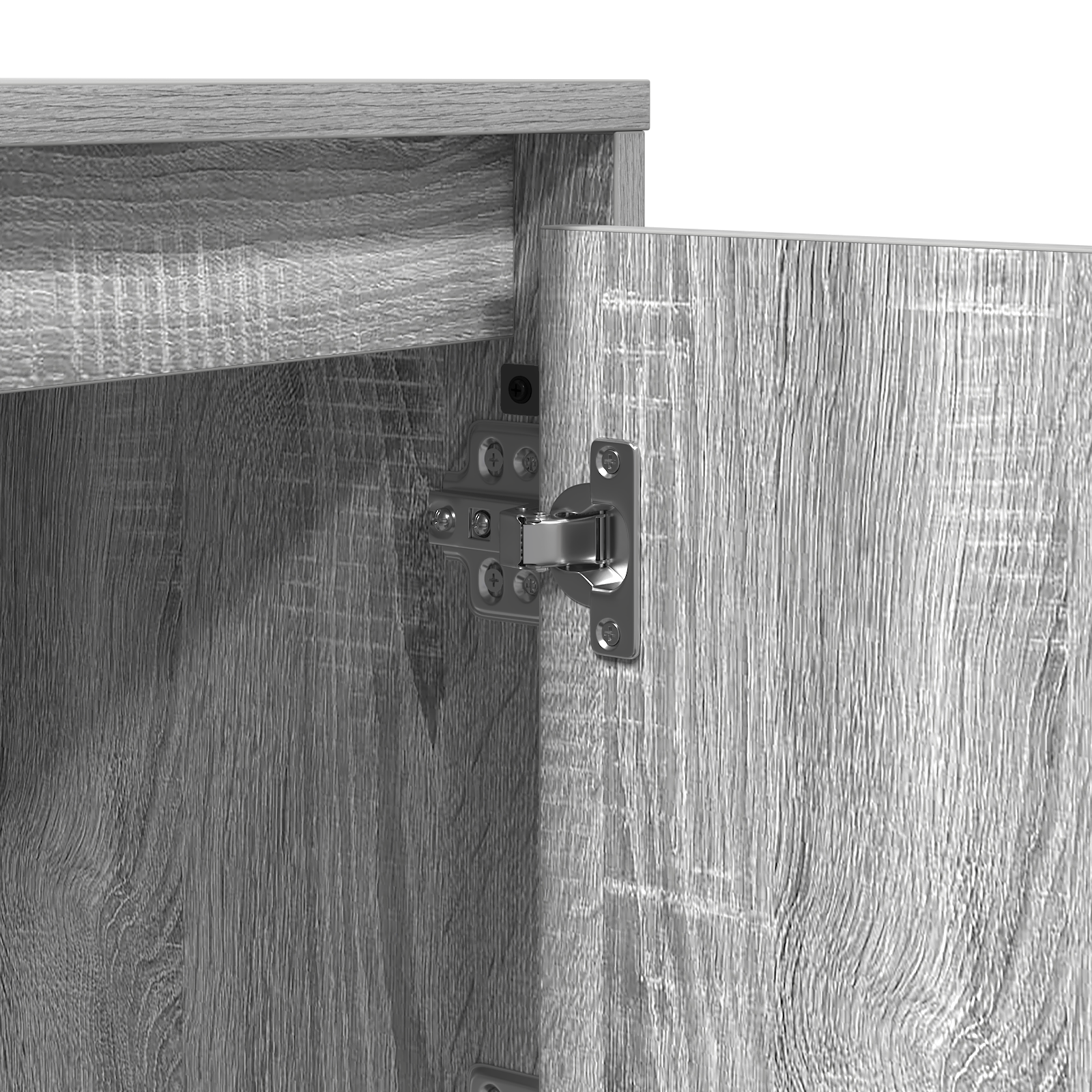 Bedside Cabinet with LED Lights Grey Sonoma 39x34,5x50 cm - Image 11