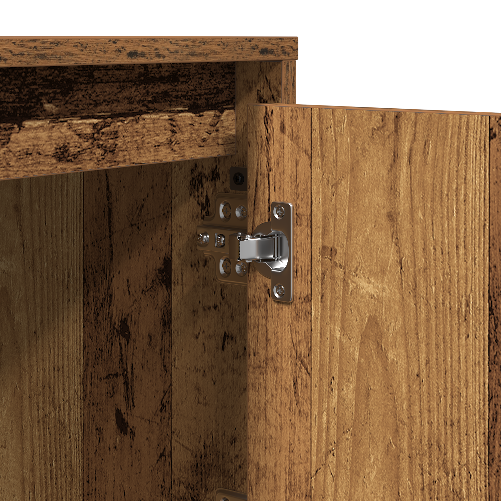 Bedside Cabinet with LED Lights Old Wood 39x34.5x50 cm - Image 11