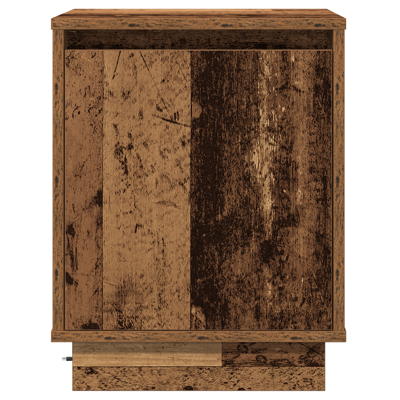 Bedside Cabinet with LED Lights Old Wood 39x34.5x50 cm - Image 6