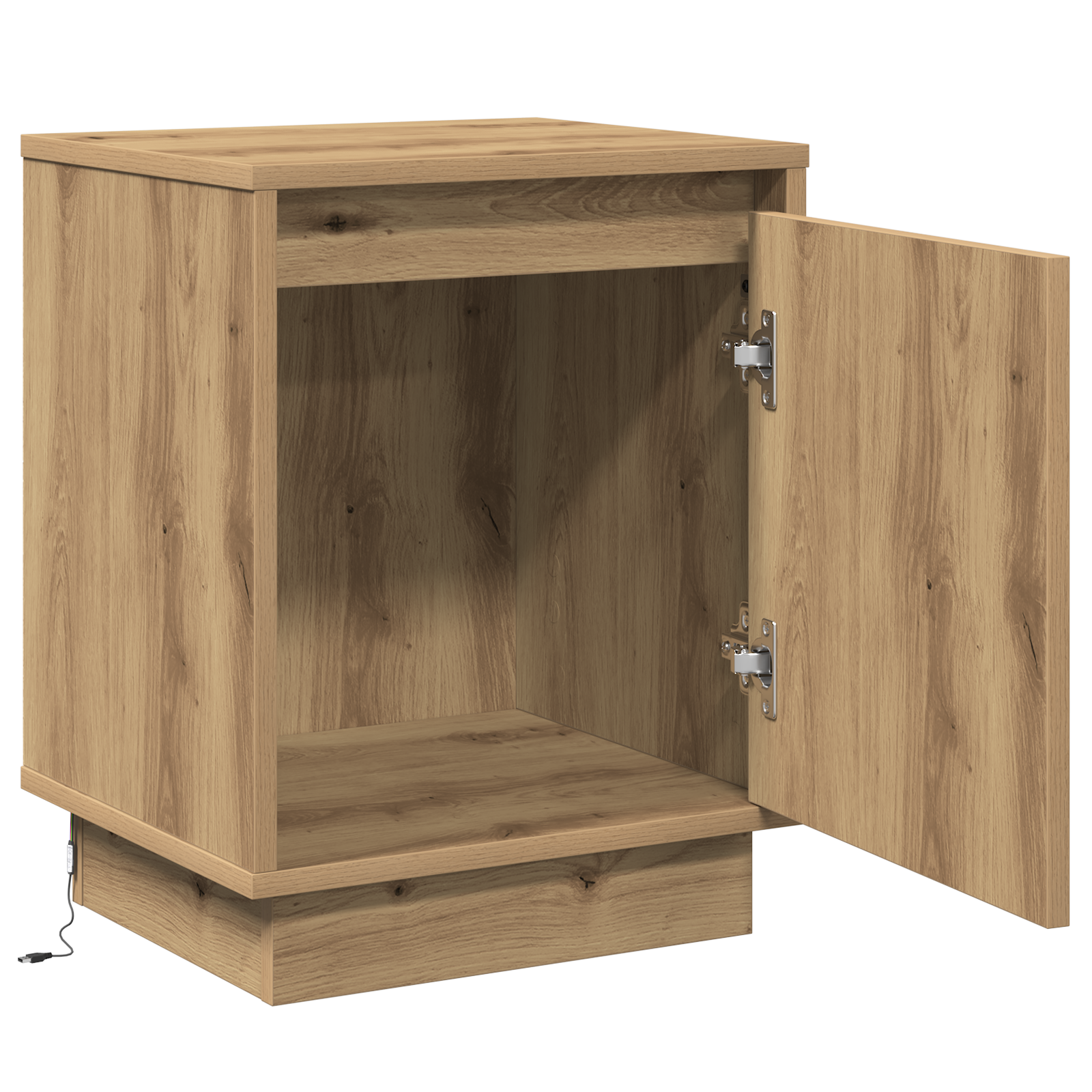 Bedside Cabinets with LED Lights 2 pcs Artisan Oak 39x34,5x50 cm - Image 6