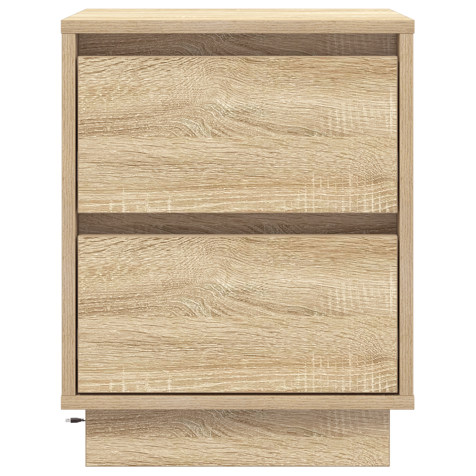 Bedside Cabinets with LED Lights 2 pcs Sonoma Oak 39x34.5x50 cm - Image 8