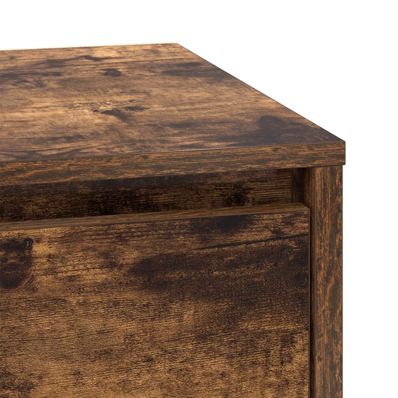 Bedside Cabinet with LED Lights Smoked Oak 39x34.5x50 cm - Image 9