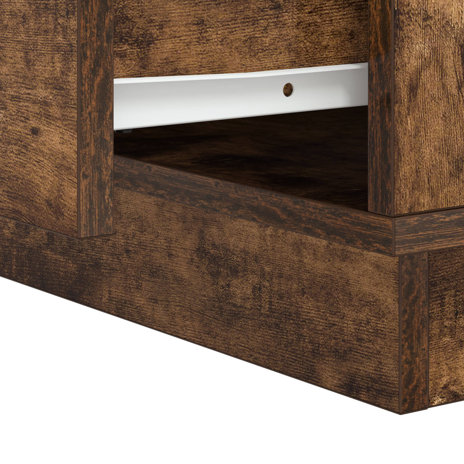 Bedside Cabinet with LED Lights Smoked Oak 39x34.5x50 cm - Image 11