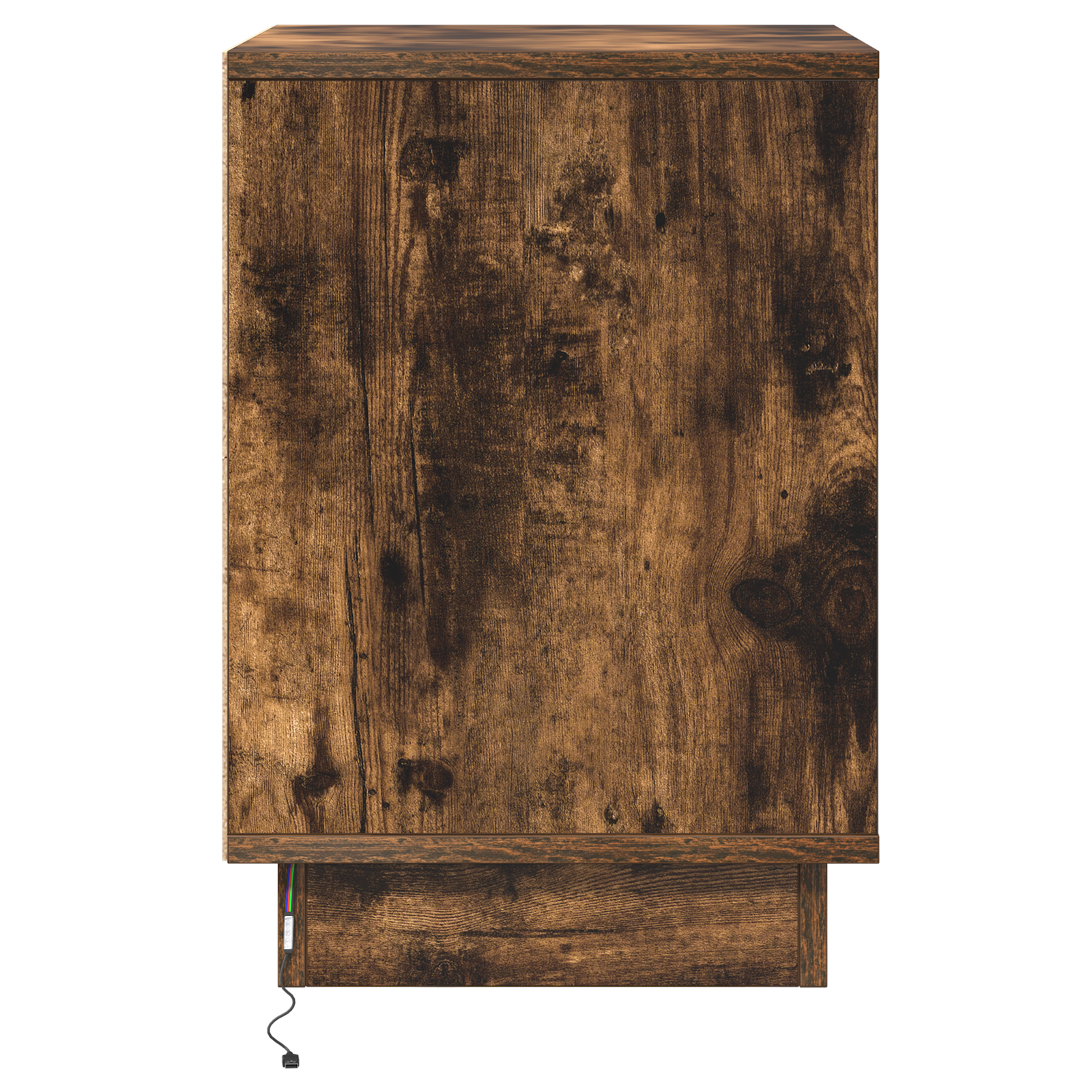 Bedside Cabinet with LED Lights Smoked Oak 39x34.5x50 cm - Image 7