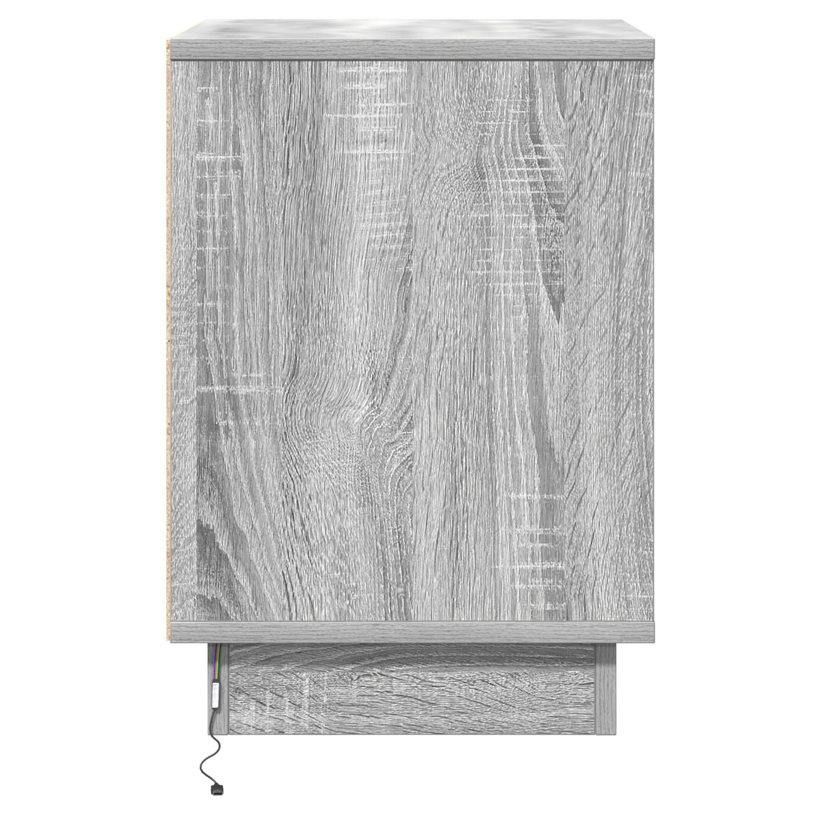 Bedside Cabinets with LED Lights 2 pcs Grey Sonoma 39x34.5x50 cm - Image 9