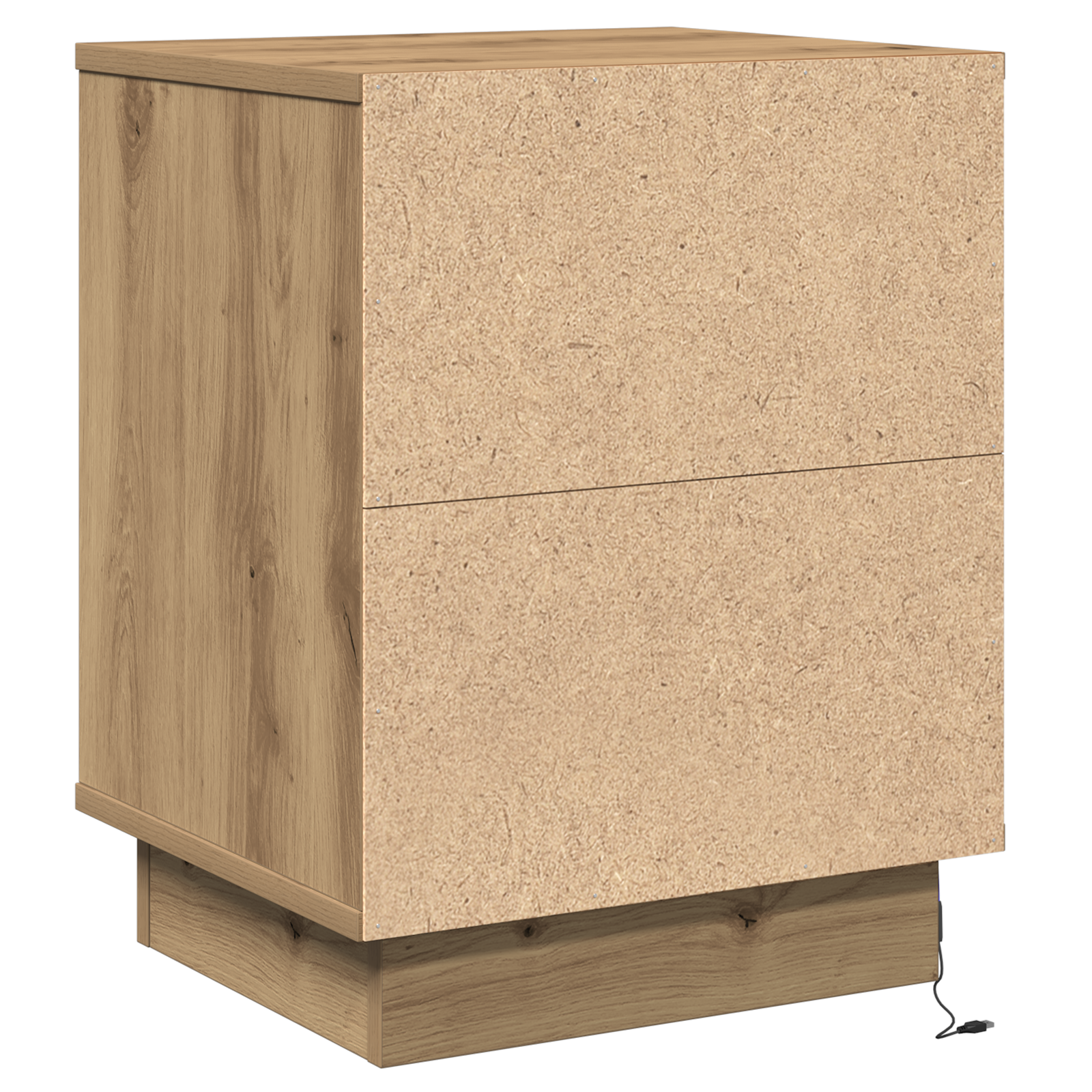 Bedside Cabinets with LED Lights 2 pcs Artisan Oak 39x34.5x50 cm - Image 10