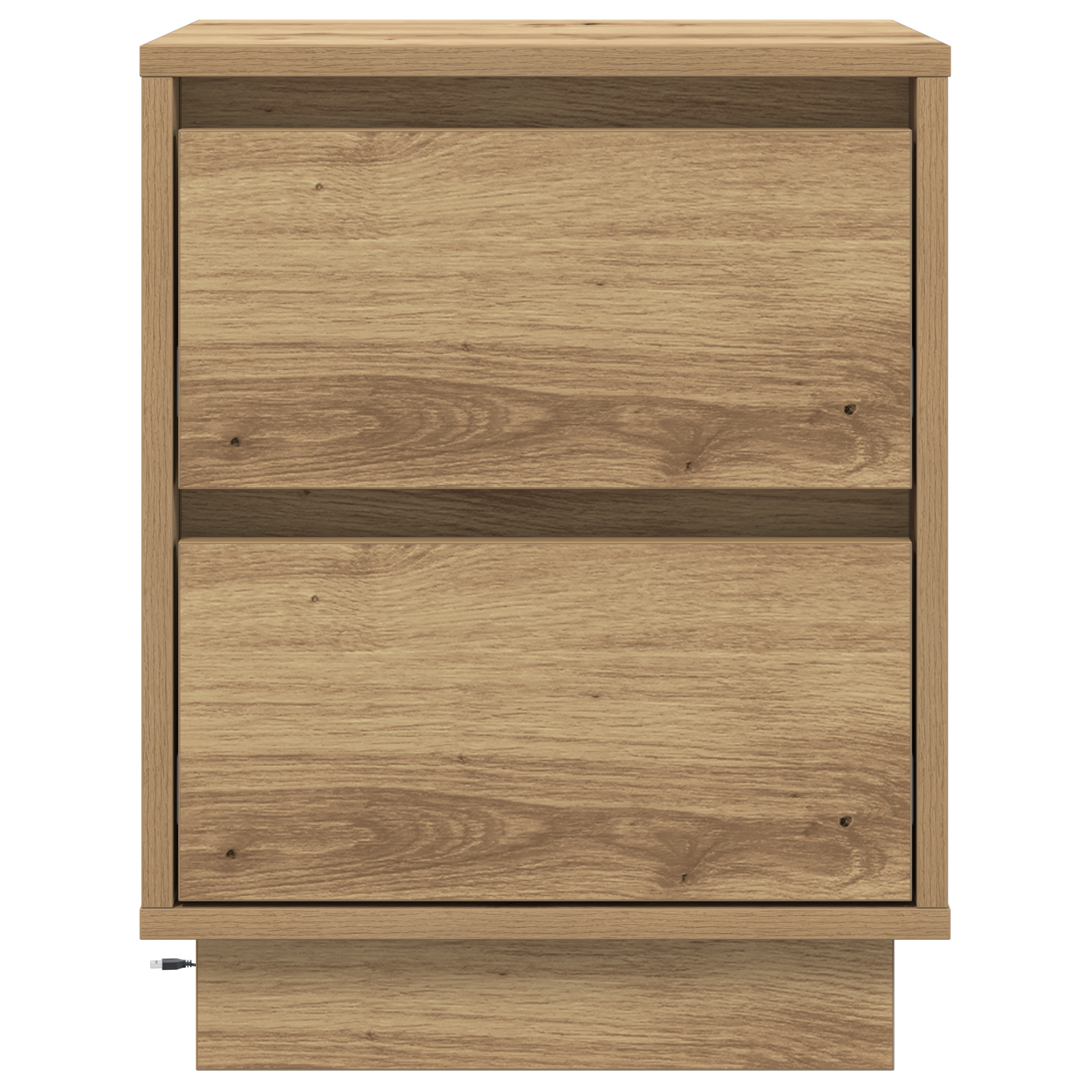 Bedside Cabinets with LED Lights 2 pcs Artisan Oak 39x34.5x50 cm - Image 8