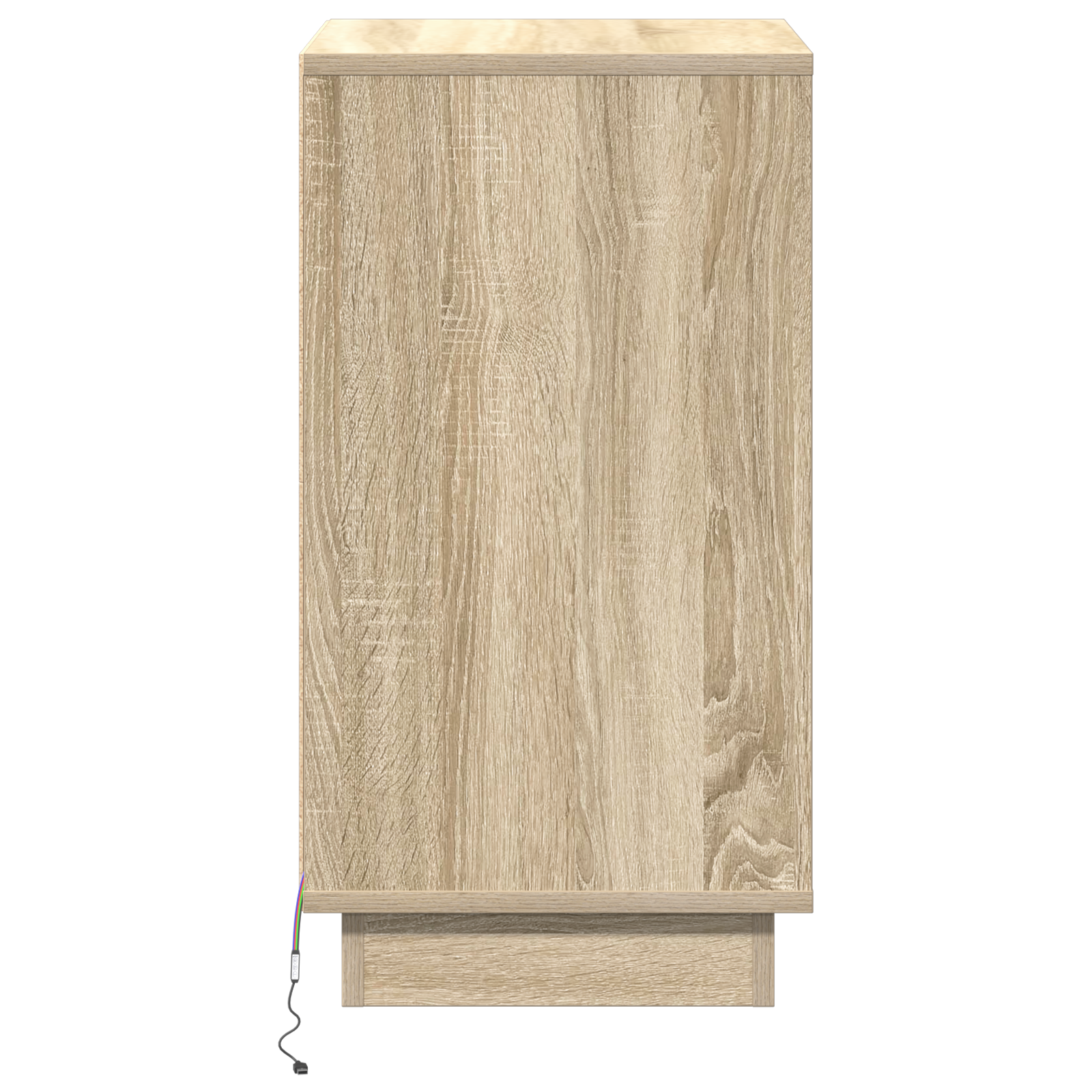 Bedside Cabinet with LED Sonoma Oak 39x34,5x65 cm Engineered Wood - Image 7