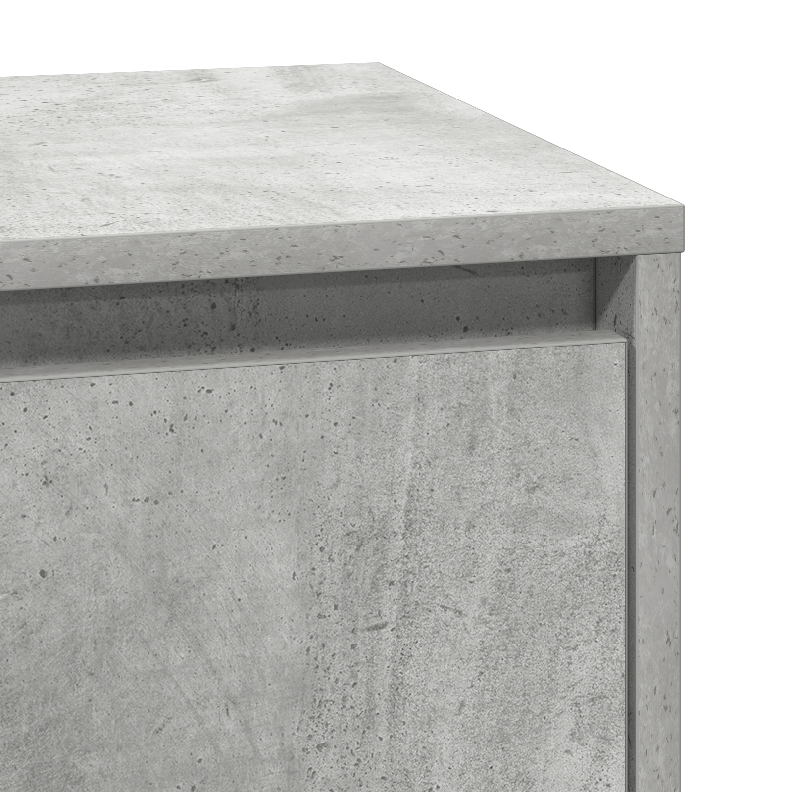 Bedside Cabinet with LED Concrete Grey 39x34.5x65 cm Engineered Wood - Image 9
