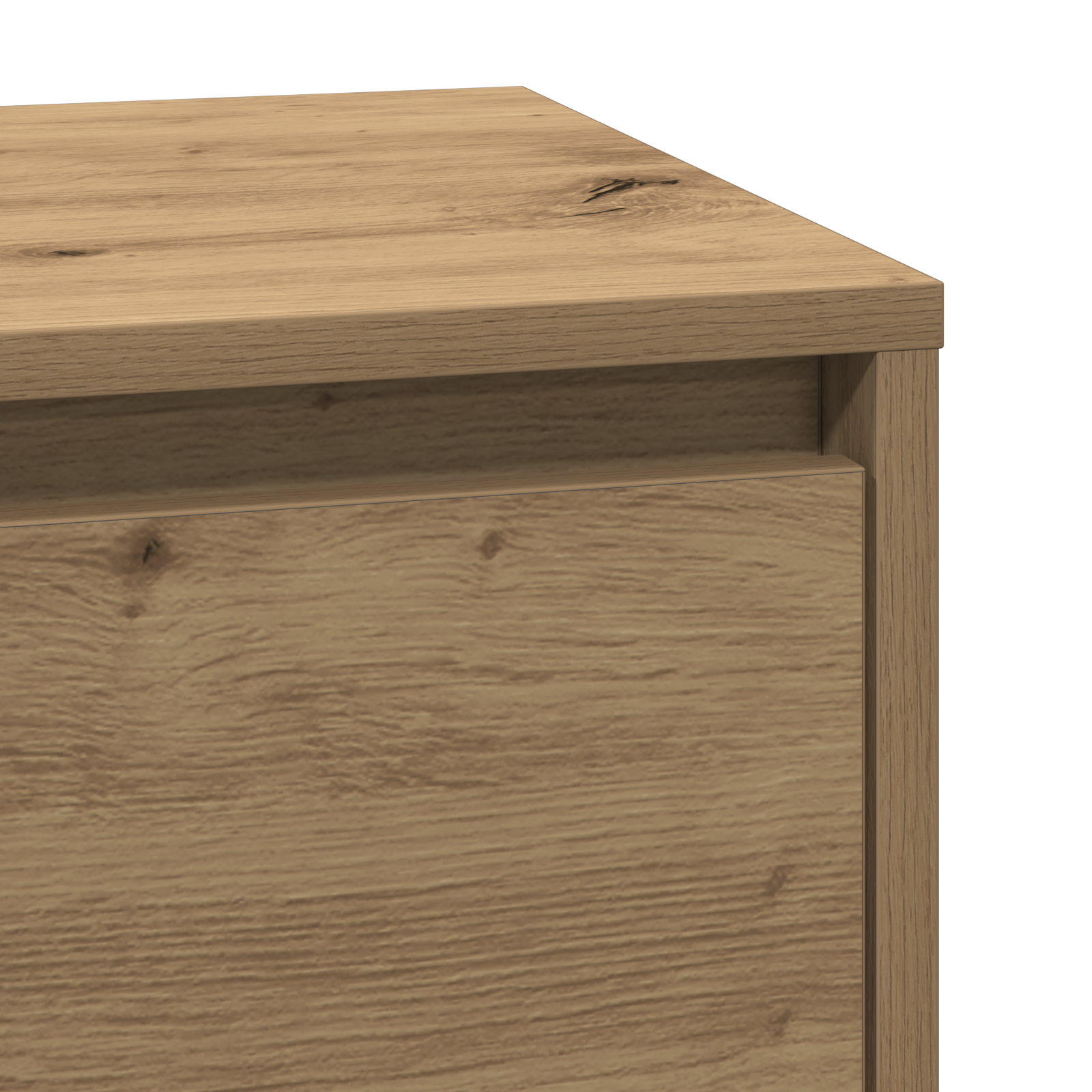 Bedside Cabinet with LED Artisan Oak 39x34.5x65 cm Engineered Wood - Image 9