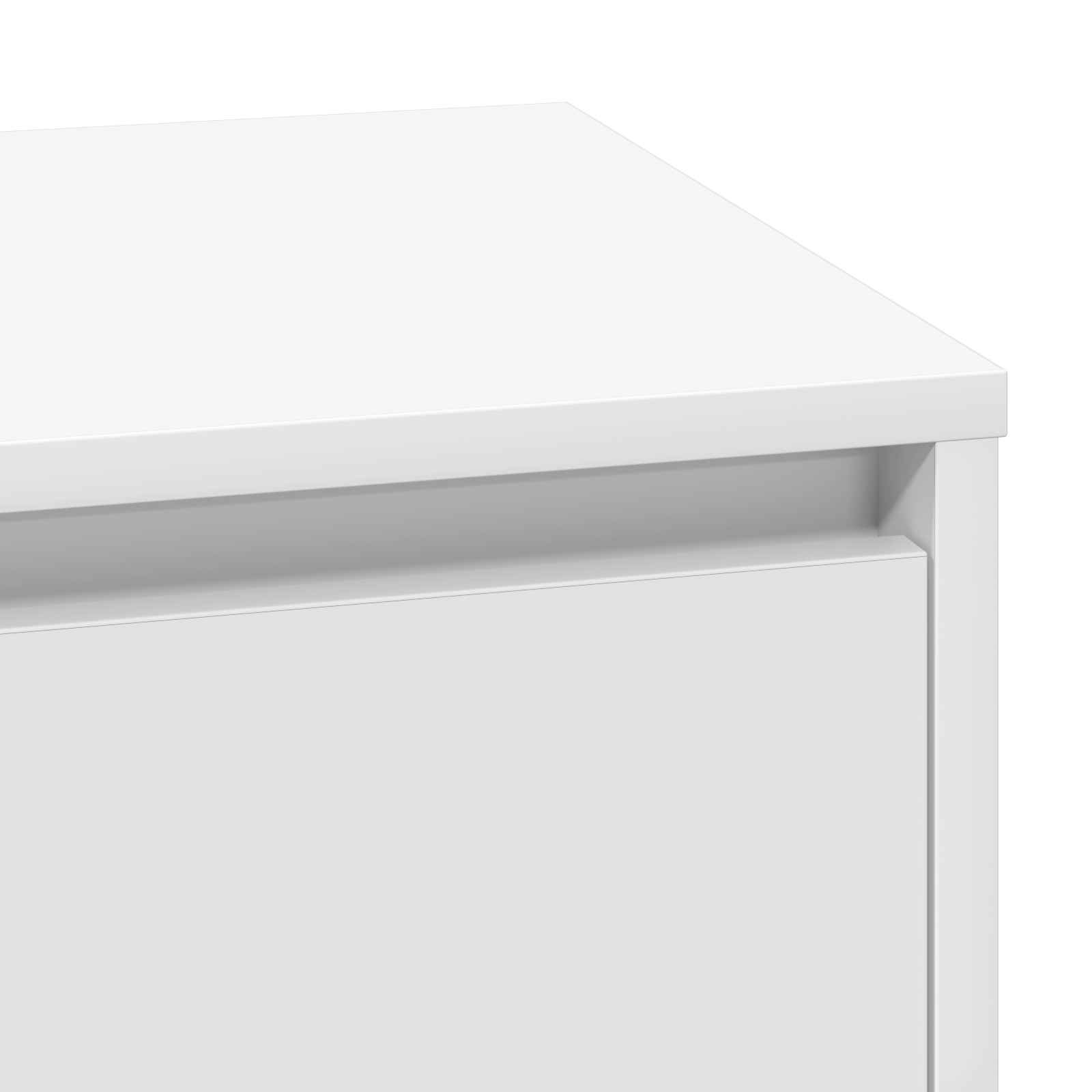 Bedside Cabinet with LED White 71x34,5x75 cm Engineered Wood - Image 7