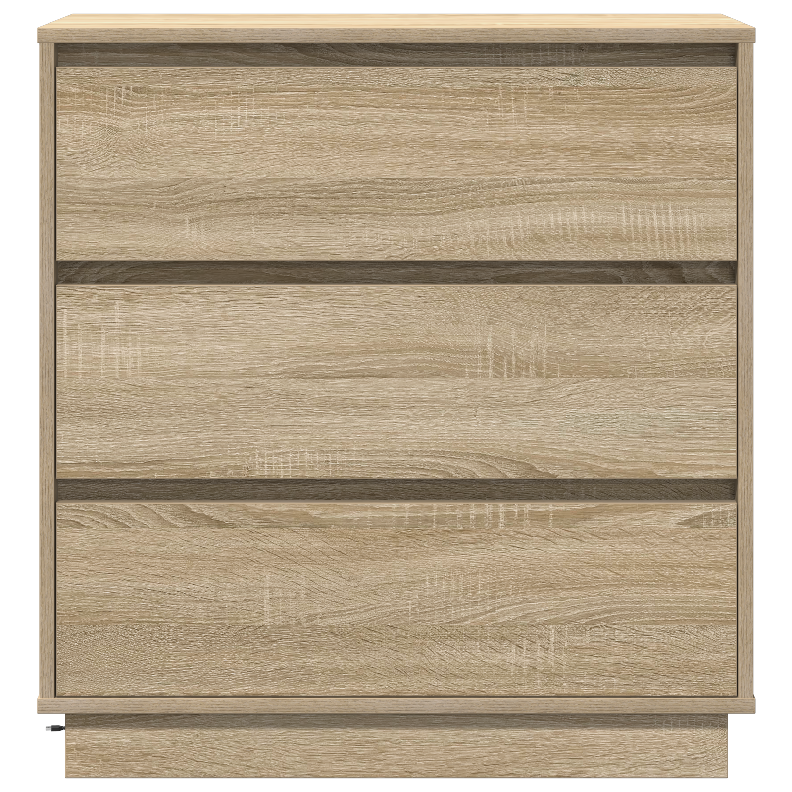Bedside Cabinet with LED Sonoma Oak 71x34,5x75 cm Engineered Wood - Image 6