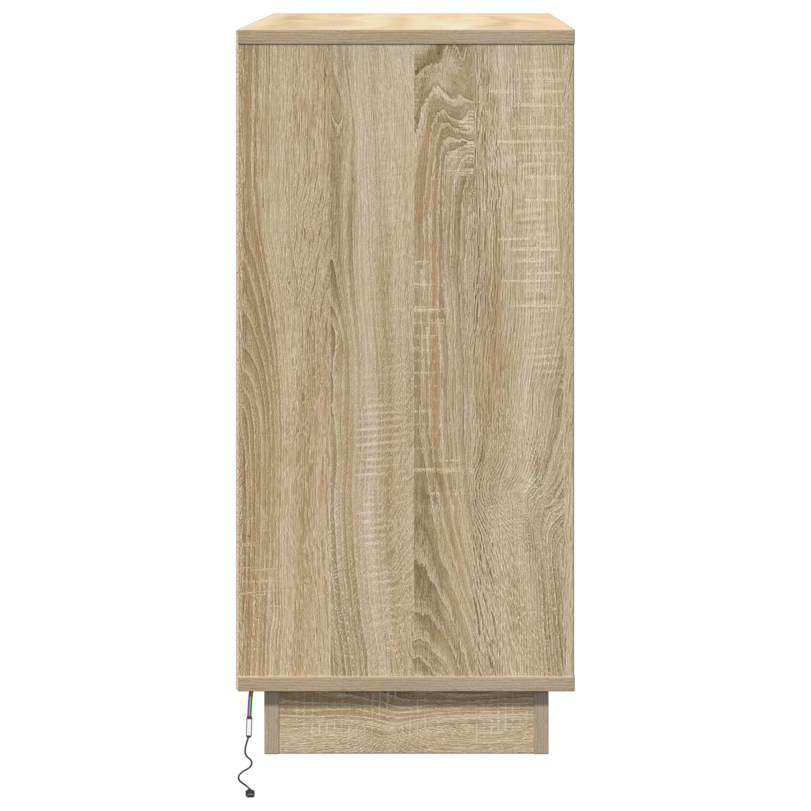 Bedside Cabinet with LED Sonoma Oak 71x34,5x75 cm Engineered Wood - Image 7