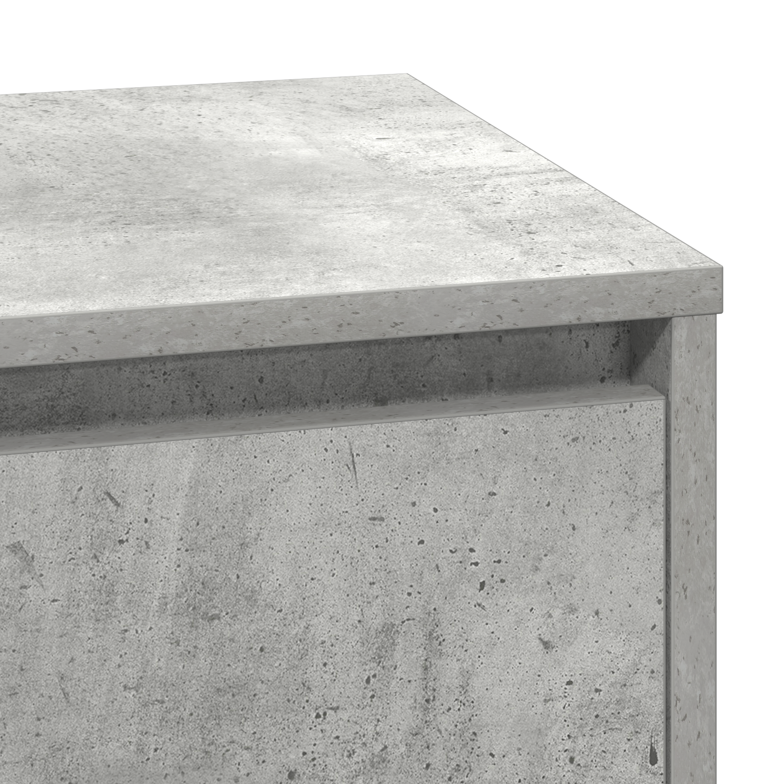 Bedside Cabinet with LED Concrete Grey 71x34,5x75 cm Engineered Wood - Image 8