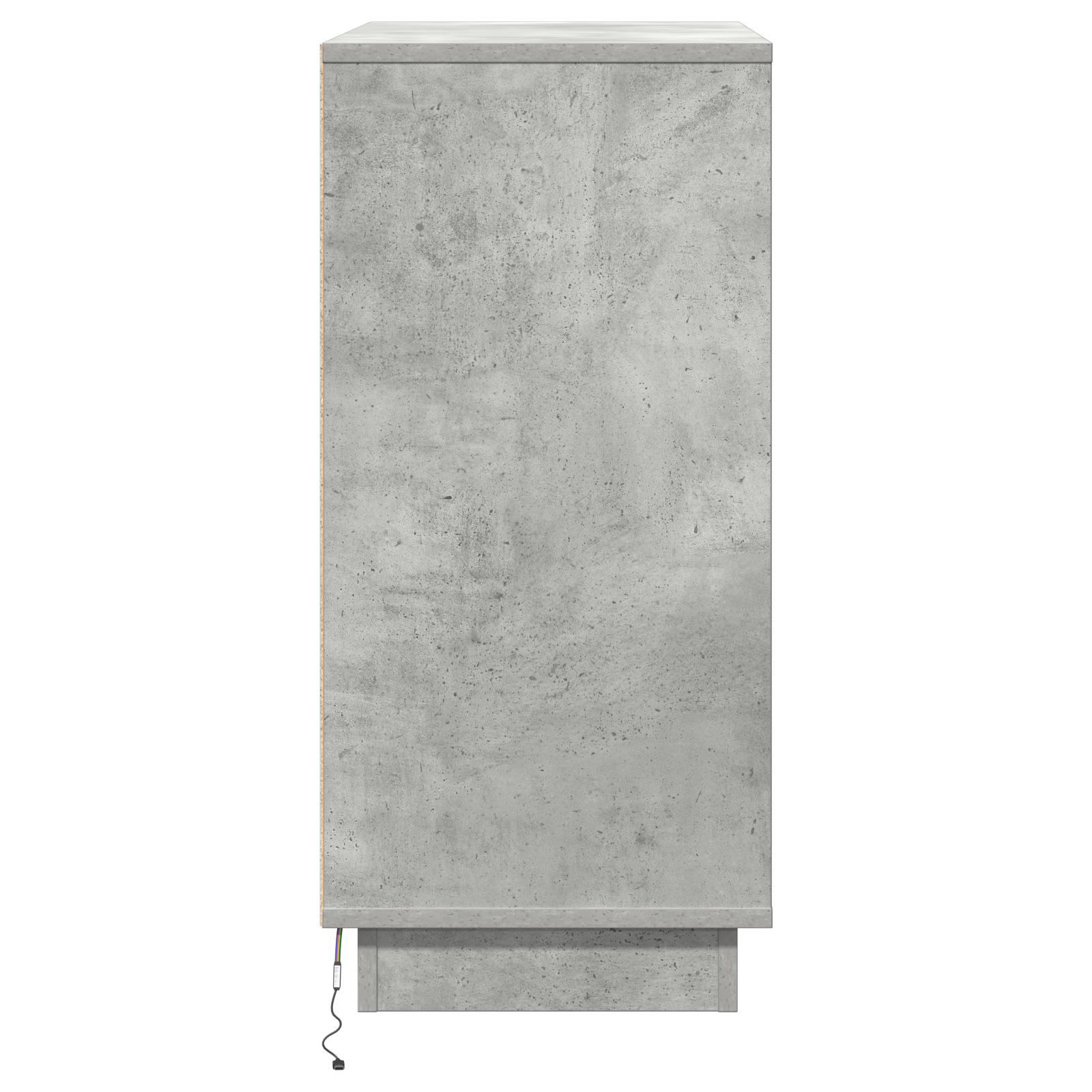 Bedside Cabinet with LED Concrete Grey 71x34,5x75 cm Engineered Wood - Image 7