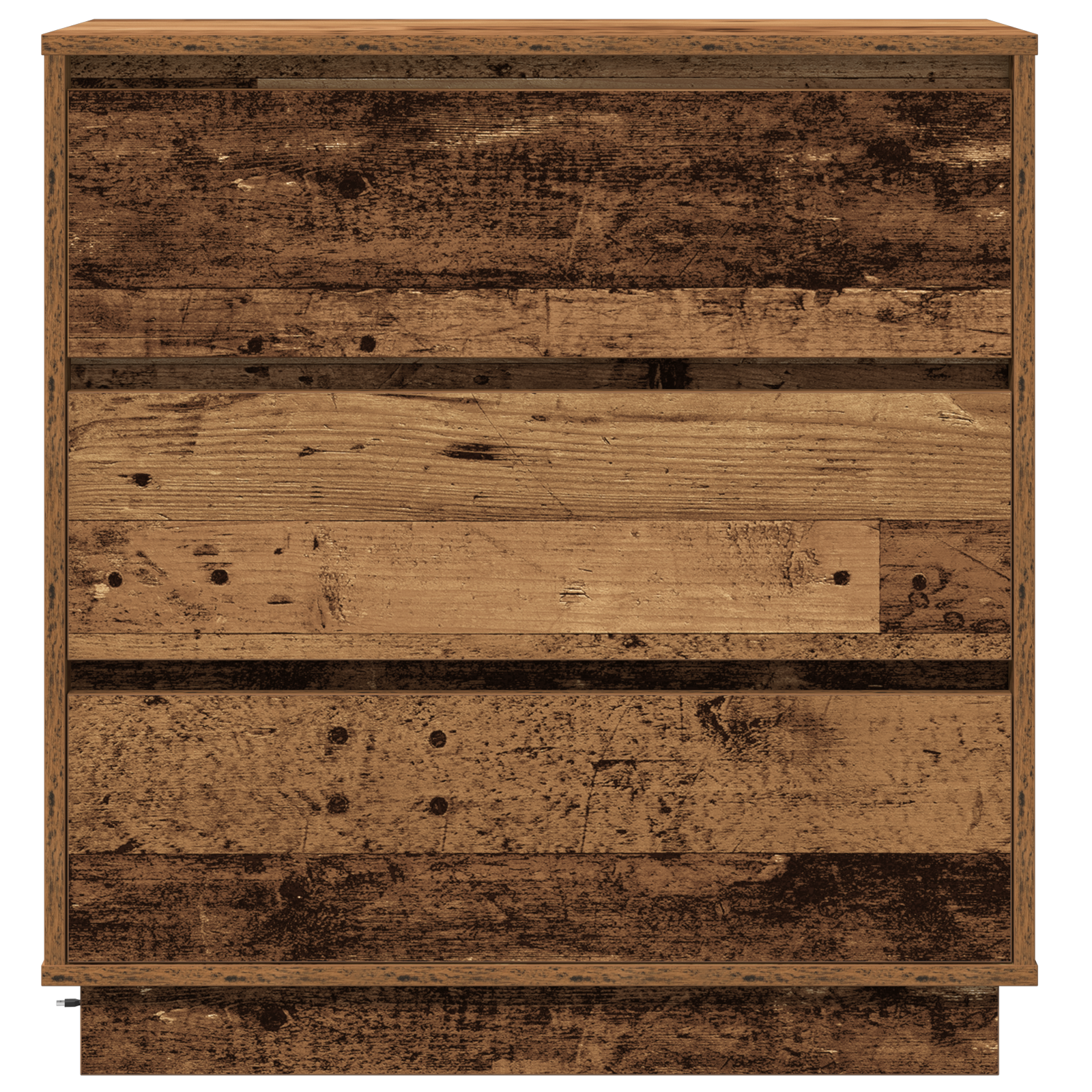 Bedside Cabinet with LED Old Wood 71x34,5x75 cm Engineered Wood - Image 6