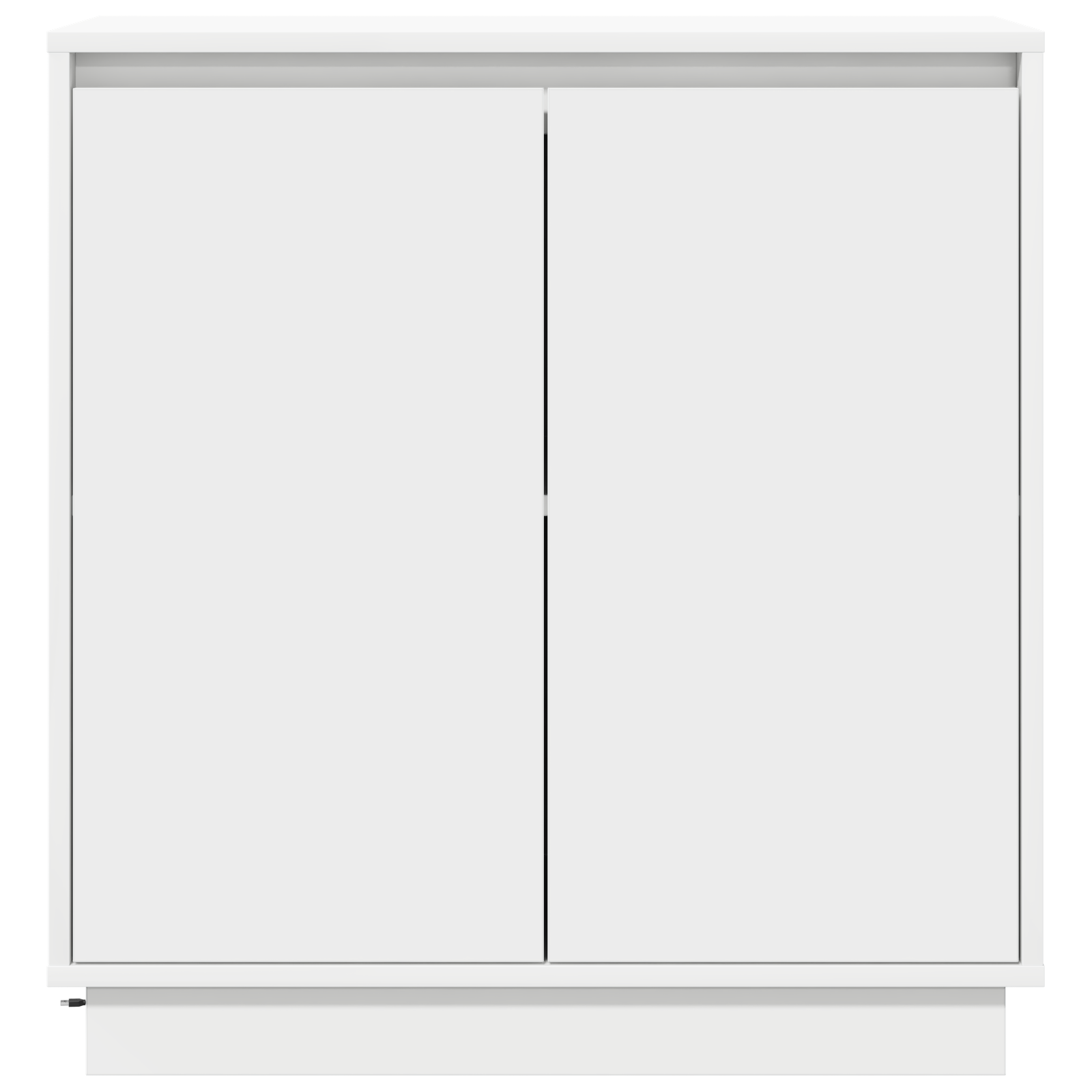 LED naktinis staliukas baltas - 71x34.5x75 cm, pagamintas iš inžinerinės medienos - Image 7