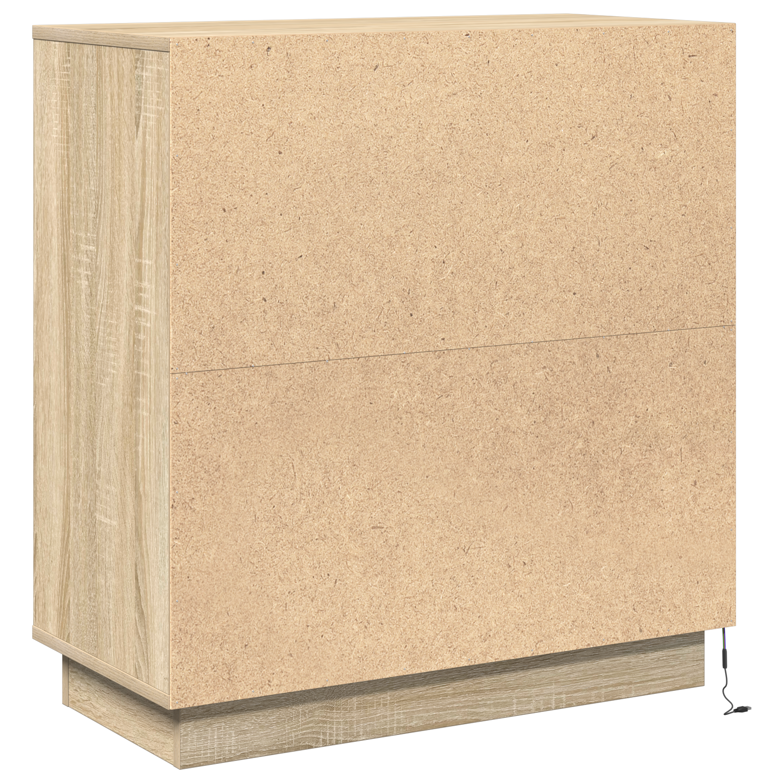 Sideboard with LED in Sonoma Oak - 71 x 34.5 x 75 cm - Made from Engineered Wood - Image 9