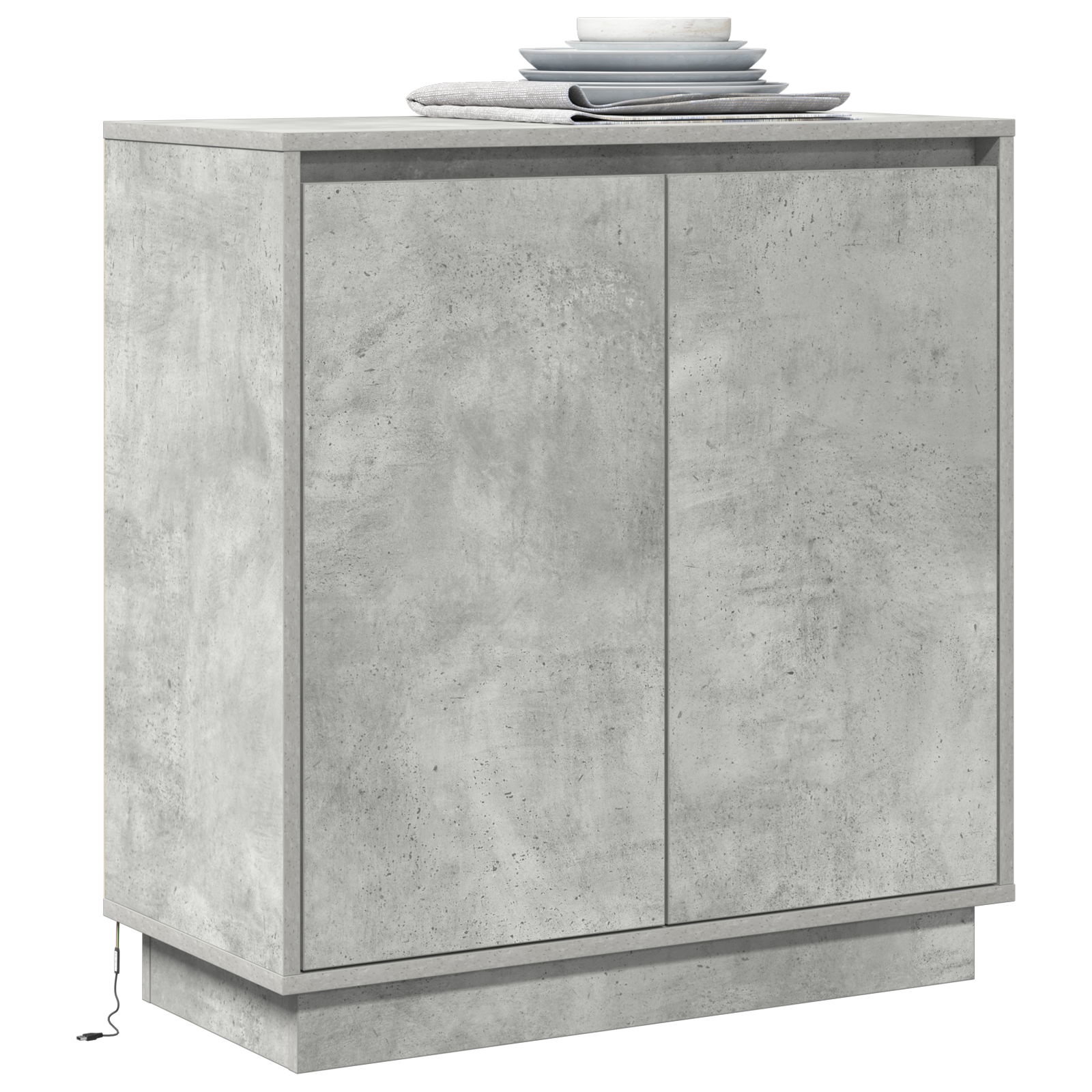 Bedside Tables Concrete Grey Concrete Medium Decorative Inlays - Image 3