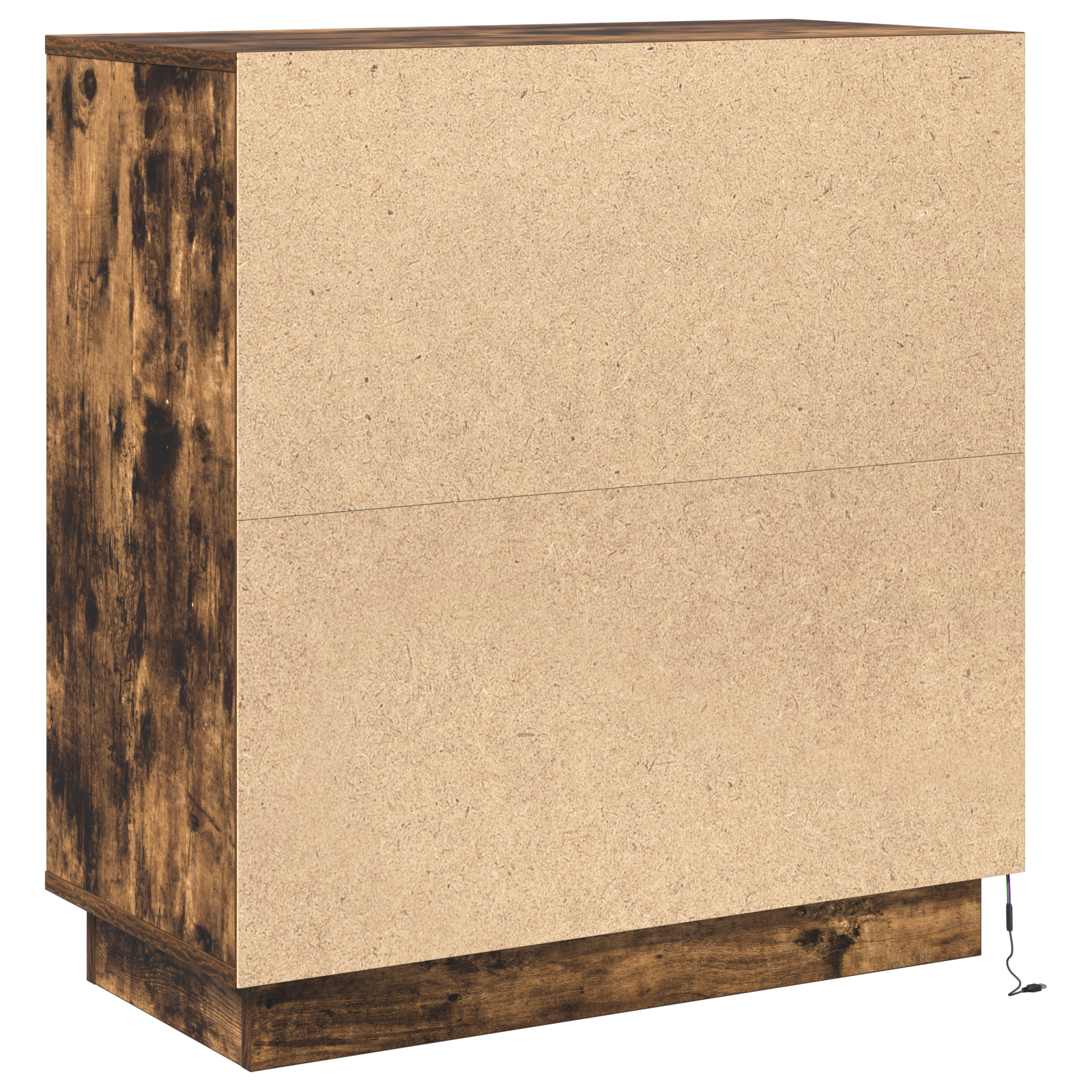 Sideboard with LED, Smoked Oak, 71x34.5x75 cm, Engineered Wood - Image 9