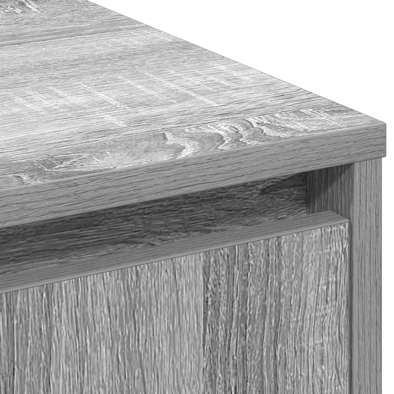 Sideboard with LED in Grey Sonoma - 71 x 34.5 x 75 cm, Made of Engineered Wood - Image 10