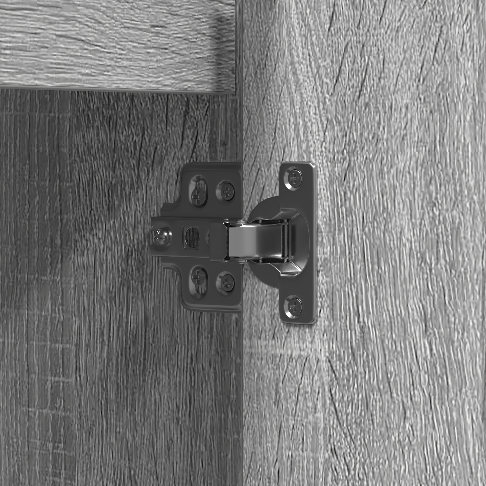 Sideboard with LED in Grey Sonoma - 71 x 34.5 x 75 cm, Made of Engineered Wood - Image 11