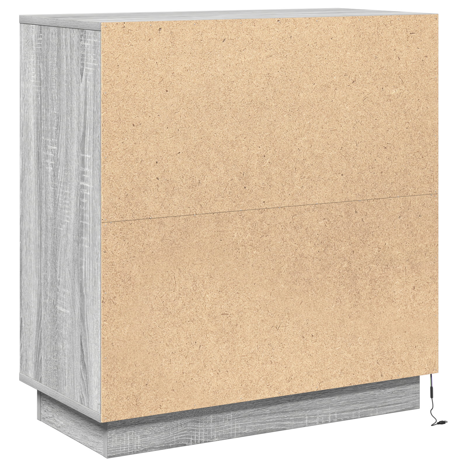 Sideboard with LED in Grey Sonoma - 71 x 34.5 x 75 cm, Made of Engineered Wood - Image 9