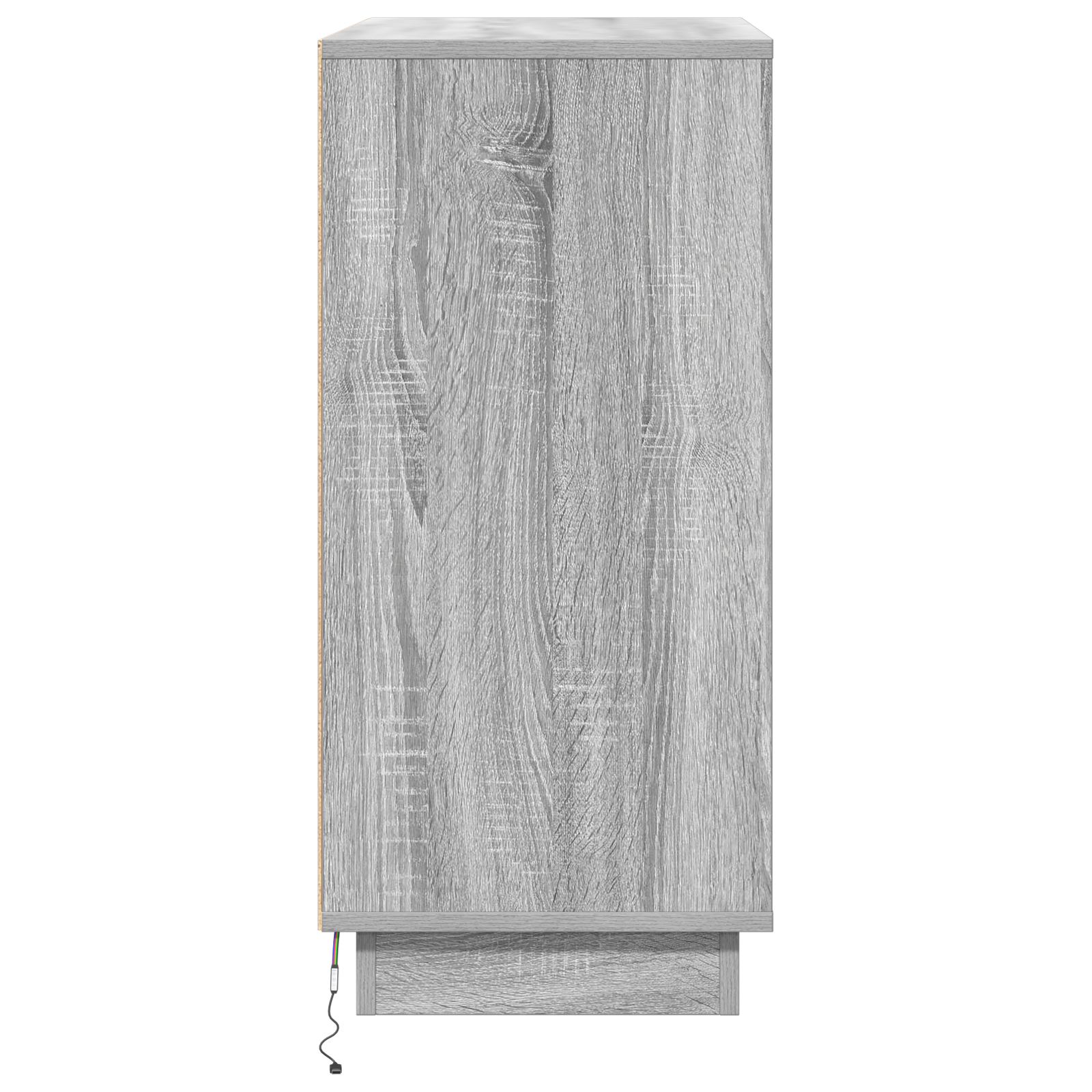 Sideboard with LED in Grey Sonoma - 71 x 34.5 x 75 cm, Made of Engineered Wood - Image 8