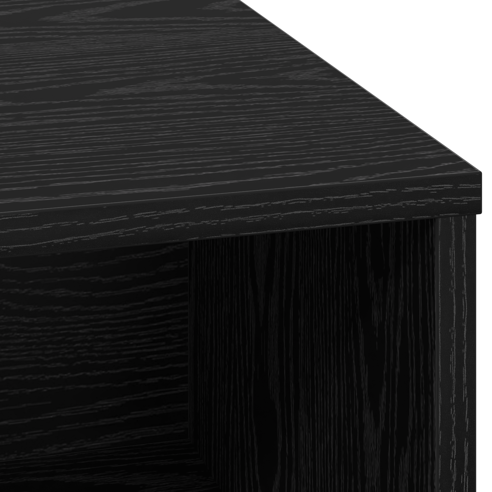 Sideboard with LED Black Oak 71x34,5x75 cm Engineered Wood - Image 10