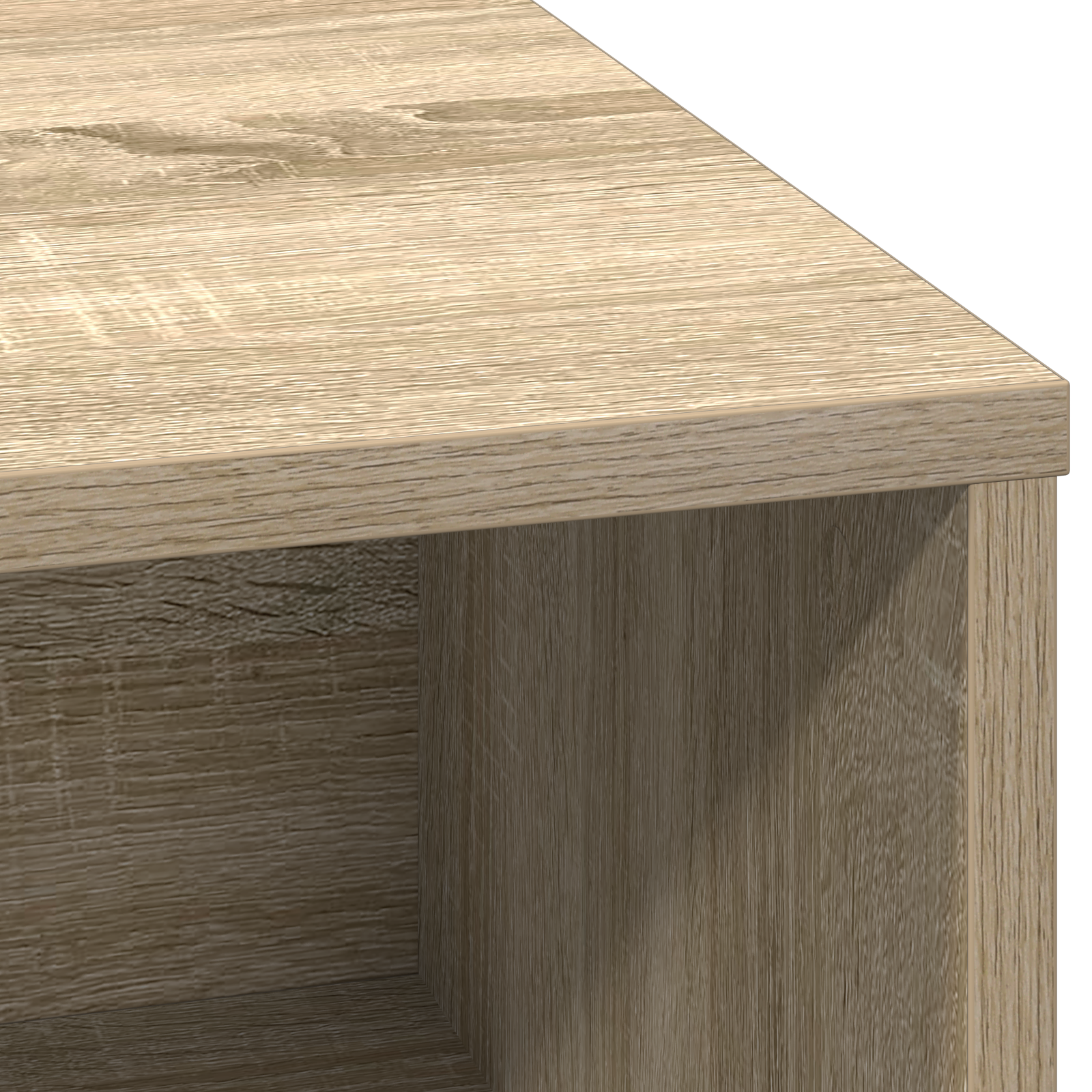 Sideboard with LED Sonoma Oak 71x34,5x75 cm Engineered Wood - Image 10