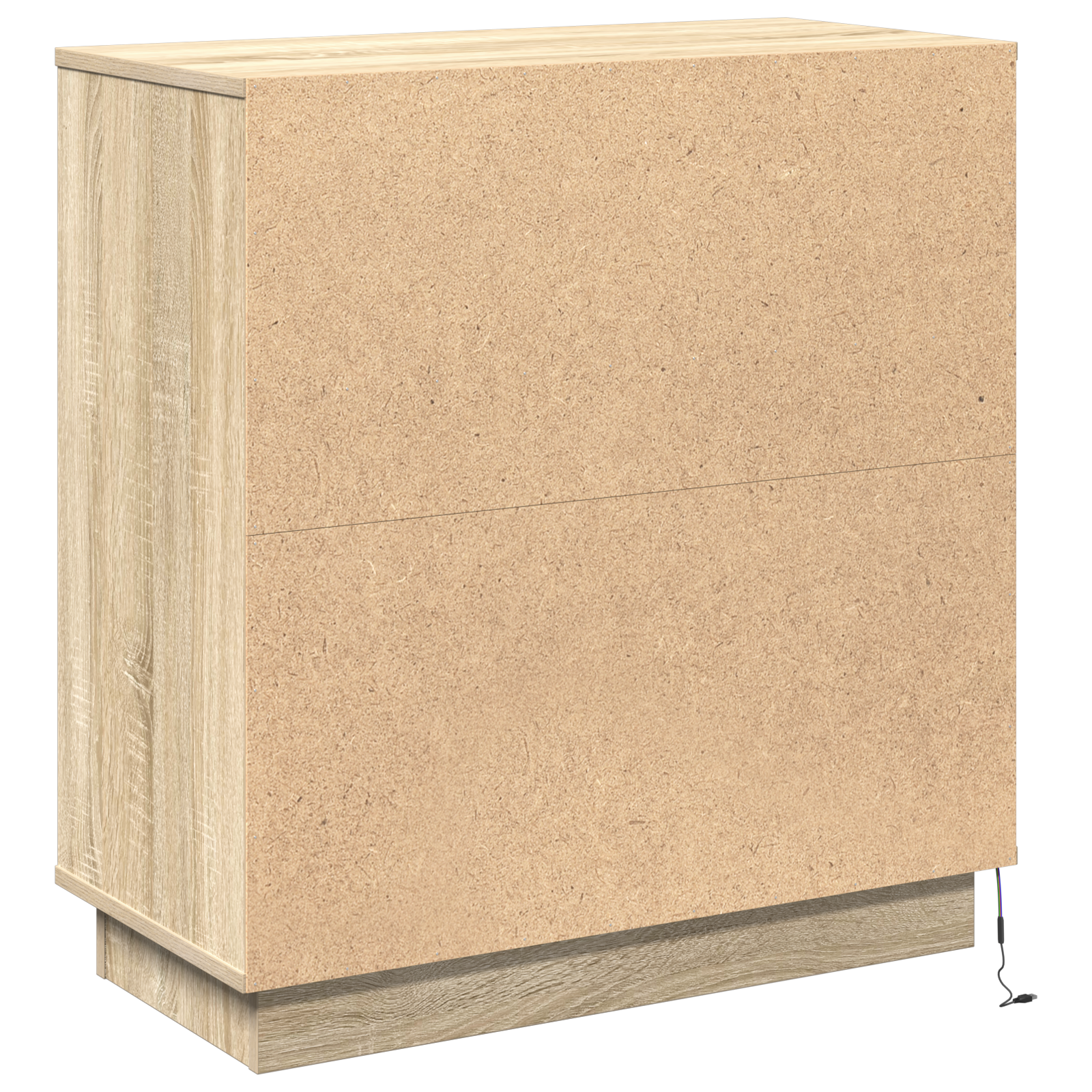Sideboard with LED Sonoma Oak 71x34,5x75 cm Engineered Wood - Image 9