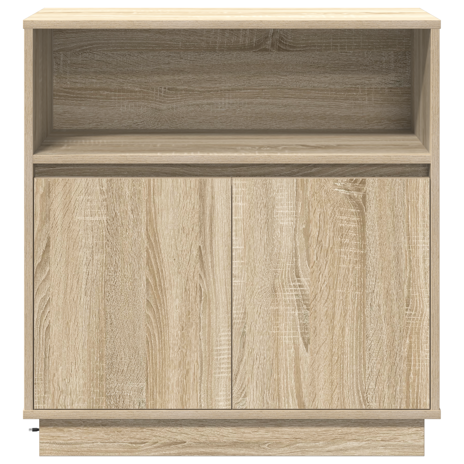 Sideboard with LED Sonoma Oak 71x34,5x75 cm Engineered Wood - Image 7