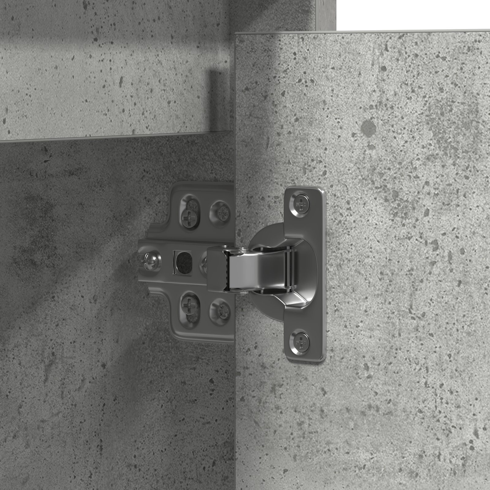 Sideboard with LED Concrete Grey 71x34,5x75 cm Engineered Wood - Image 11