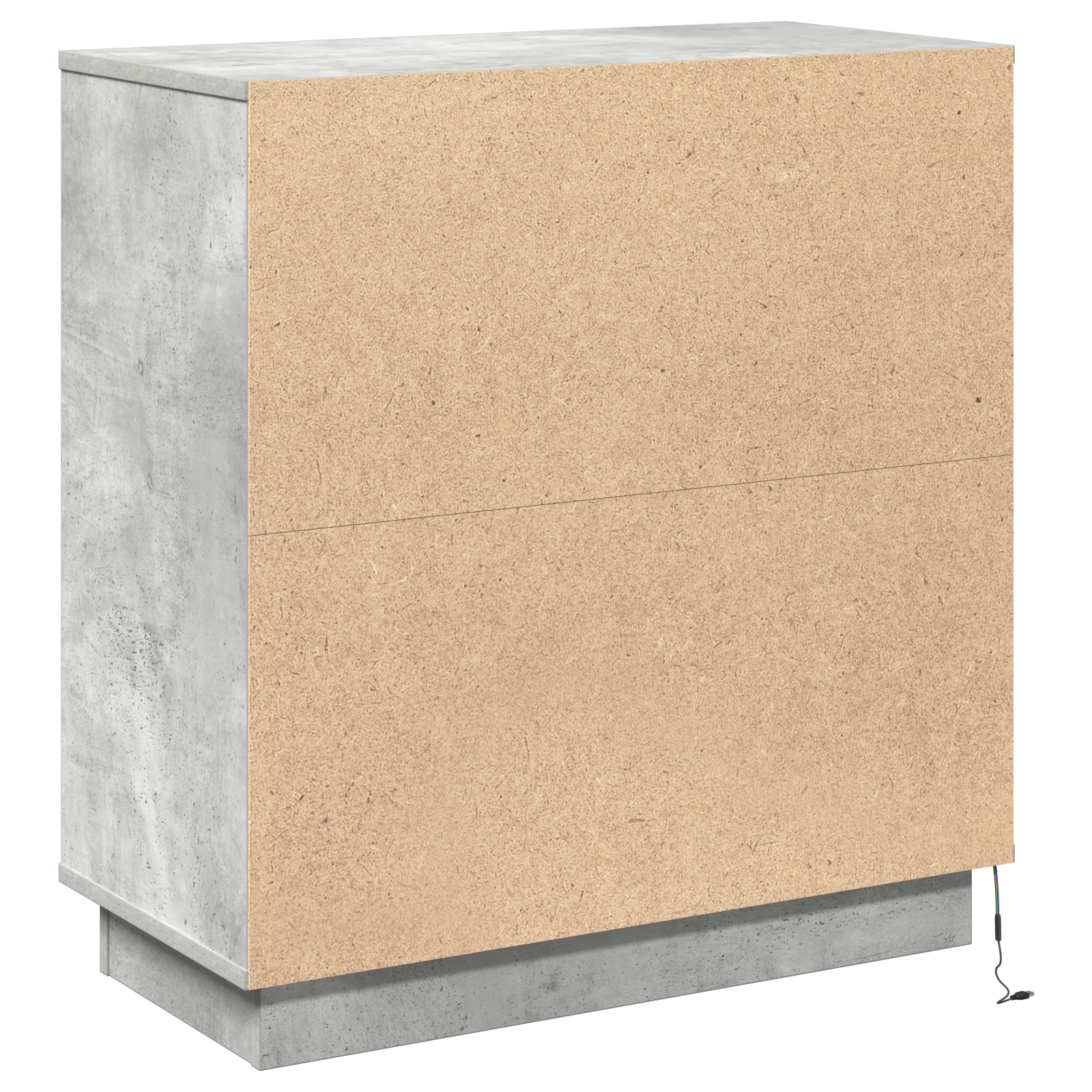 Sideboard with LED Concrete Grey 71x34,5x75 cm Engineered Wood - Image 9
