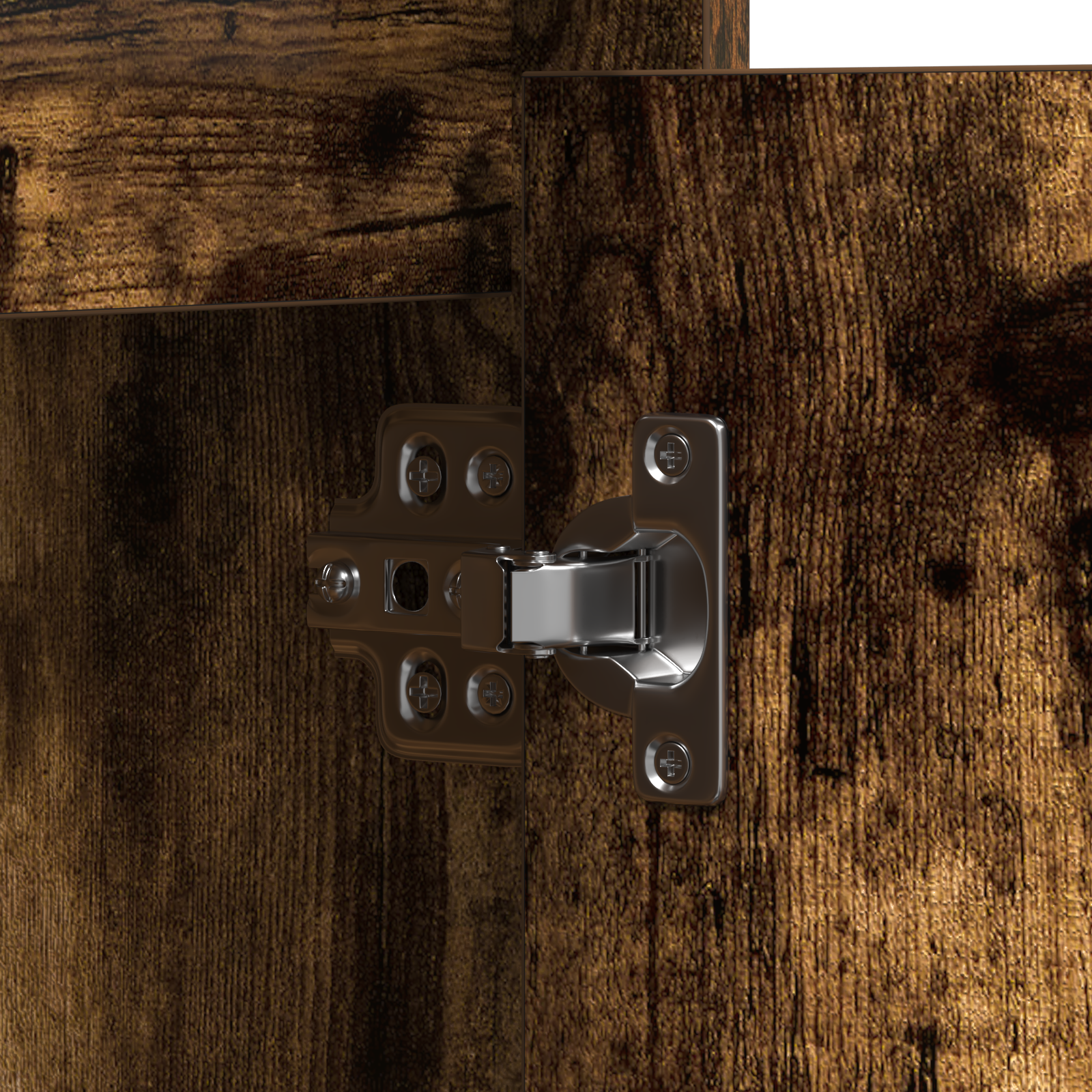 Sideboard with LED Smoked Oak 71x34,5x75 cm Engineered Wood - Image 11