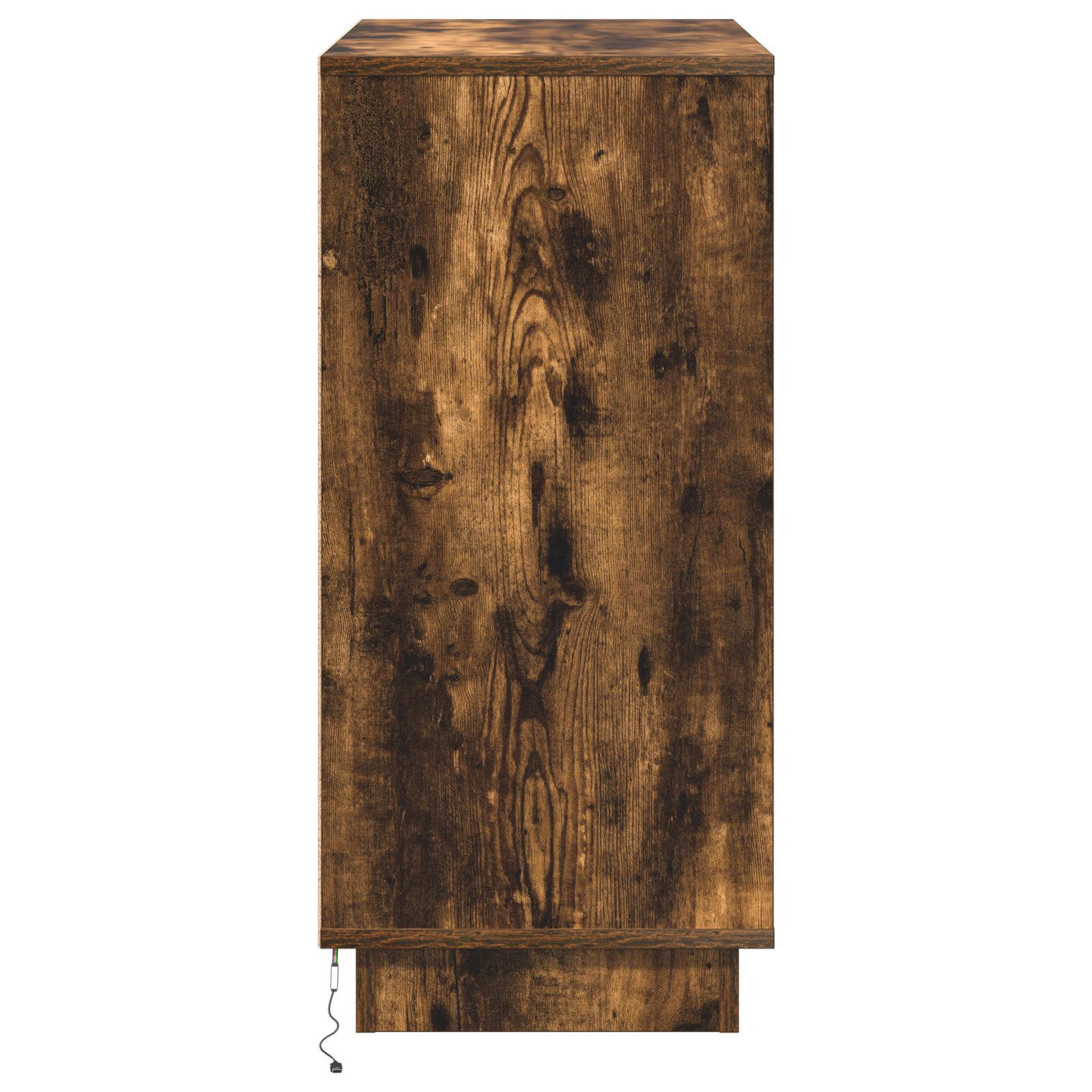 Sideboard with LED Smoked Oak 71x34,5x75 cm Engineered Wood - Image 8