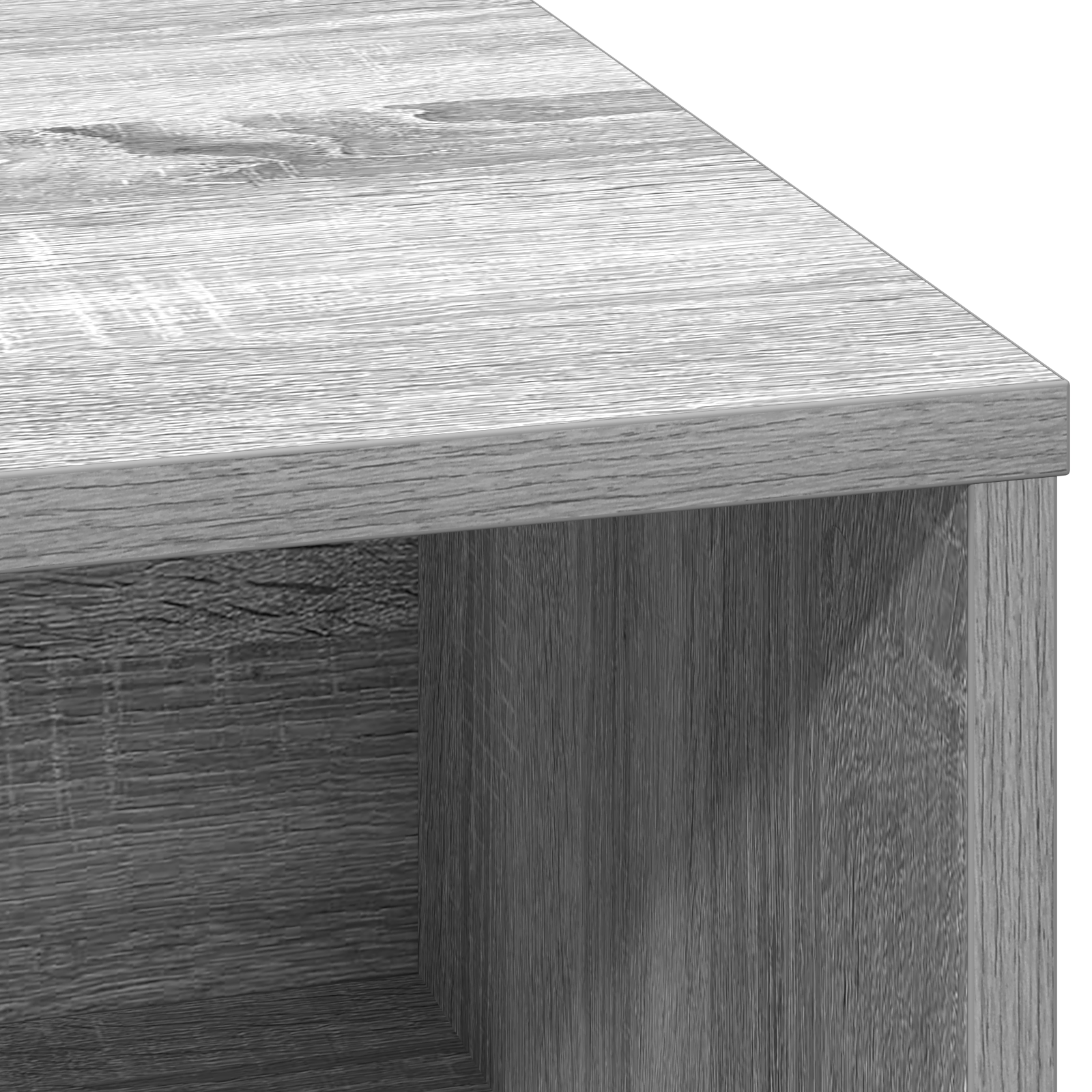 Sideboard with LED Grey Sonoma 71x34,5x75 cm Engineered Wood - Image 10