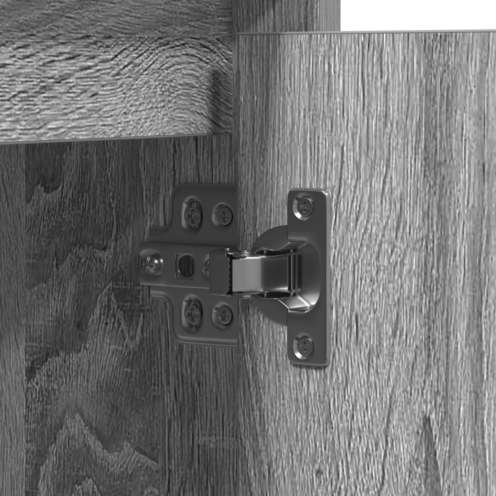 Sideboard with LED Grey Sonoma 71x34,5x75 cm Engineered Wood - Image 11