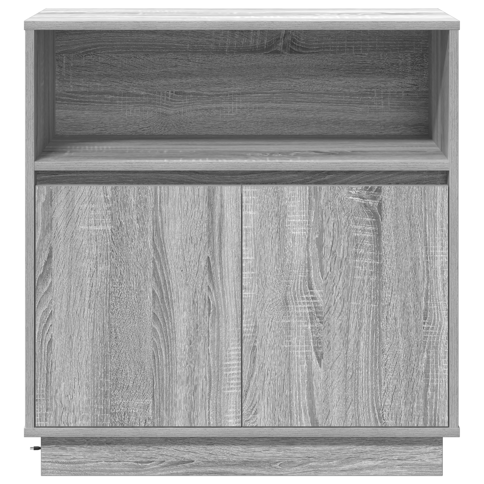 Sideboard with LED Grey Sonoma 71x34,5x75 cm Engineered Wood - Image 7