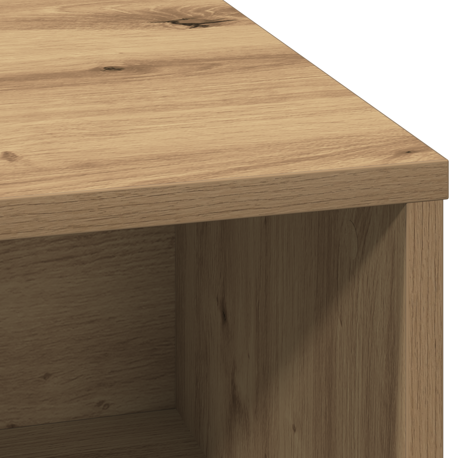 Sideboard with LED Artisan Oak 71x34,5x75 cm Engineered Wood - Image 10