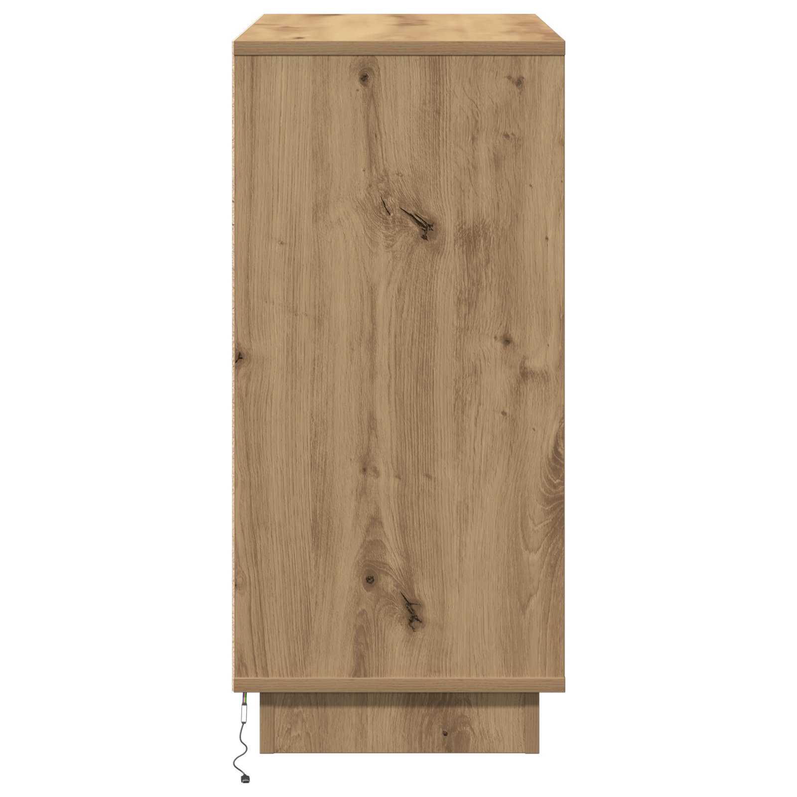 Sideboard with LED Artisan Oak 71x34,5x75 cm Engineered Wood - Image 8