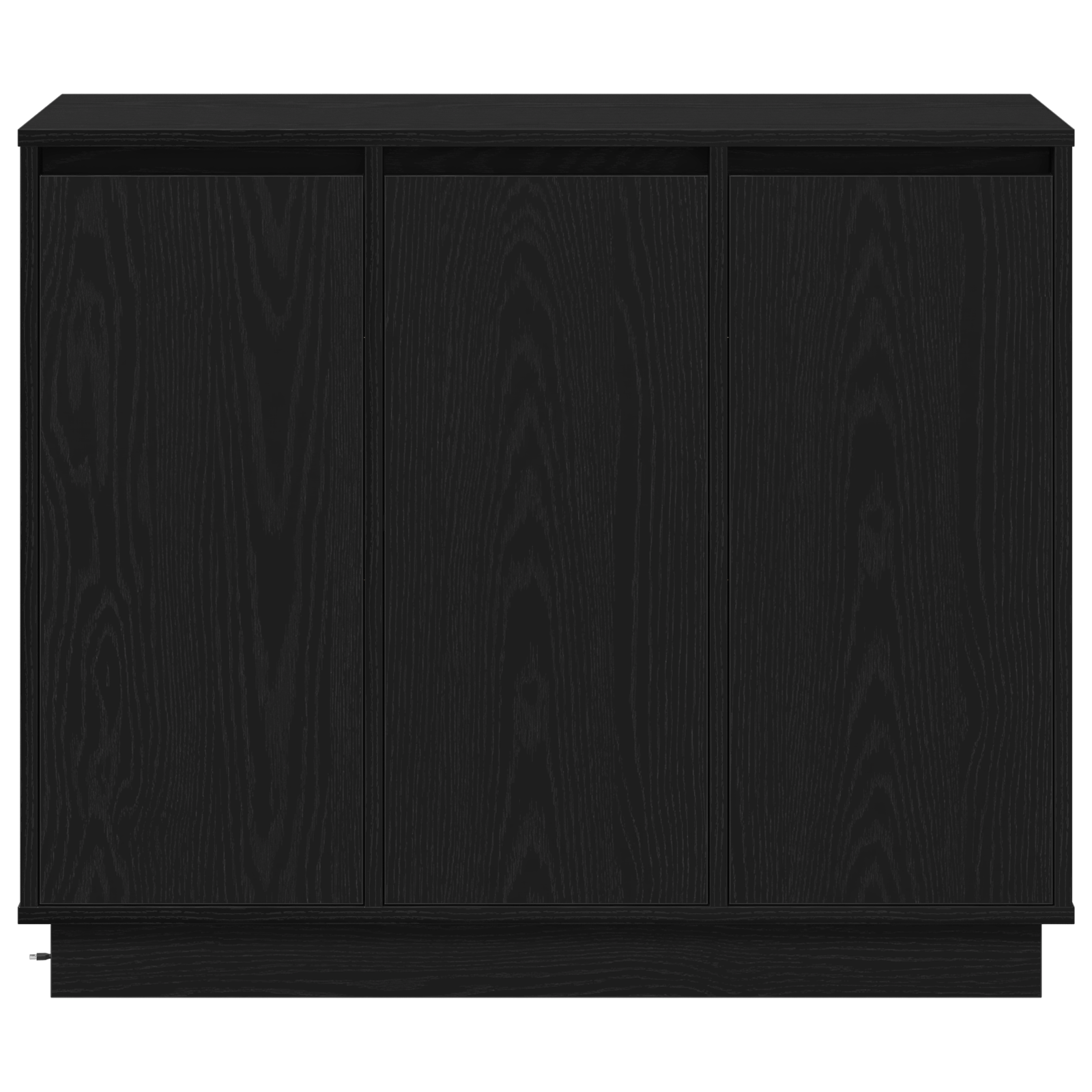 Black Oak Sideboard with LED, 90x32x75 cm, Engineered Wood - Image 7