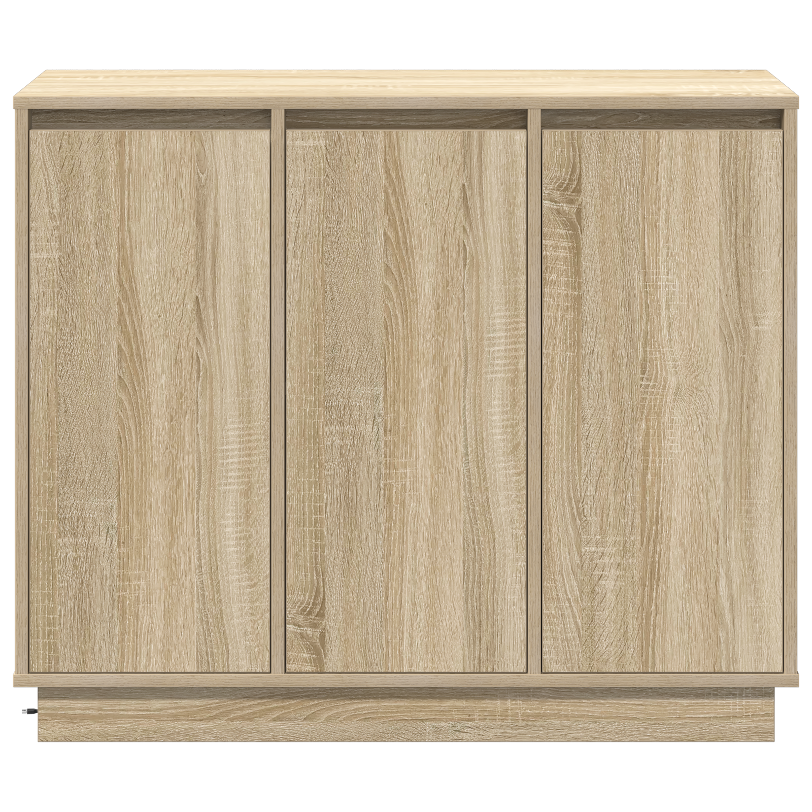 LED Sideboard in Sonoma Oak - 90x32x75 cm - Engineered Wood - Image 7