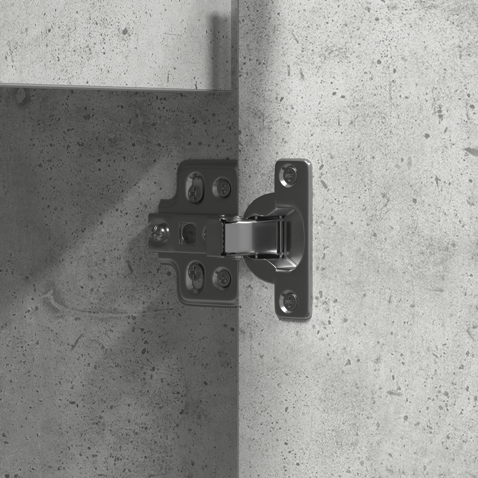 Sideboard with LED in Concrete Grey, 90x32x75 cm, Made of Engineered Wood - Image 11