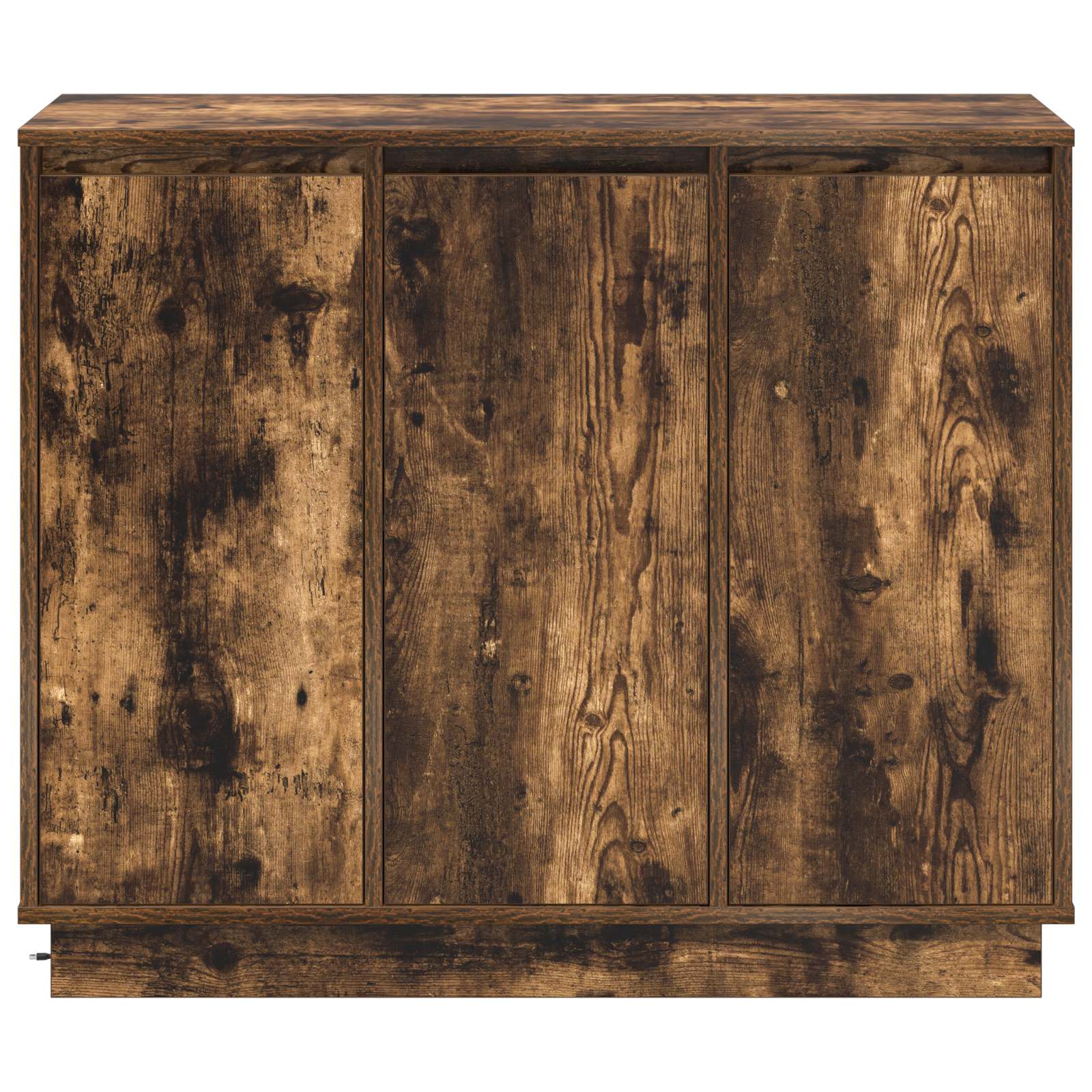 Sideboard with LED in Smoked Oak - 90x32x75 cm - Made of Engineered Wood - Image 7