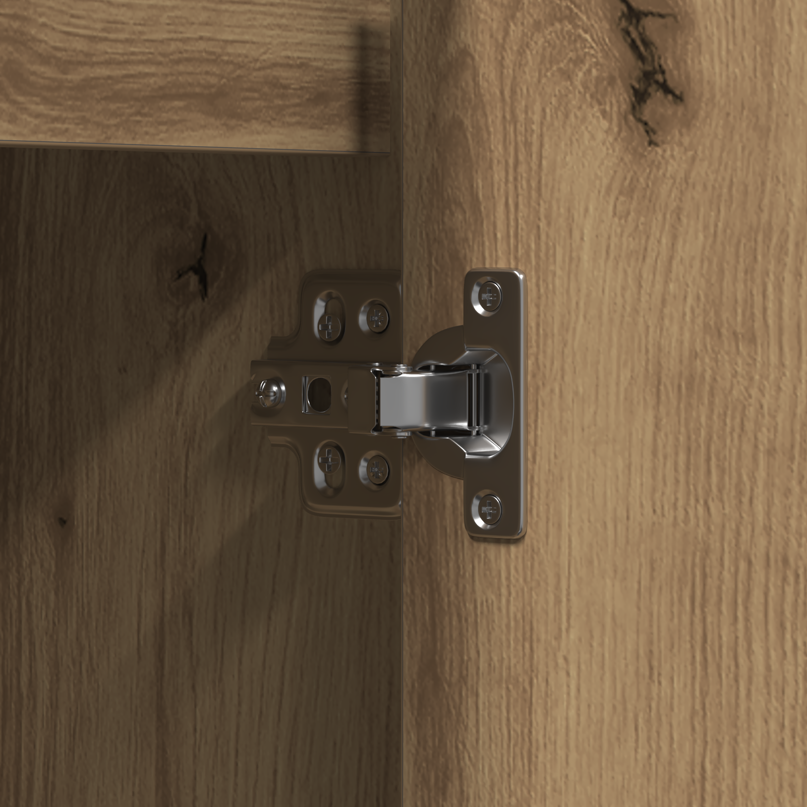 Sideboard with LED Artisan Oak 90x32x75 cm Engineered Wood - Image 11