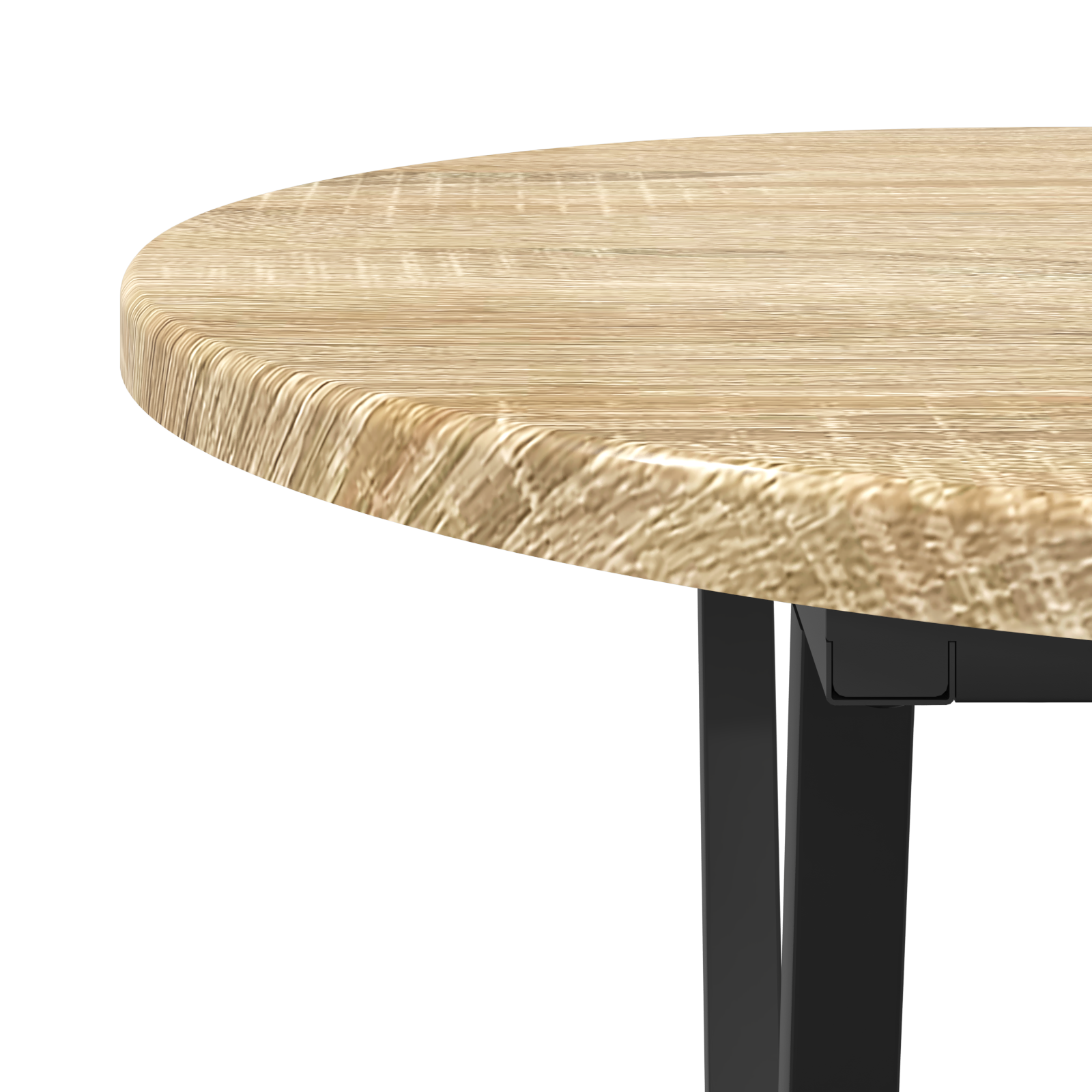 Coffee Table in Sonoma Oak - 80x40x40.5 cm - Made of Engineered Wood and Metal - Image 6