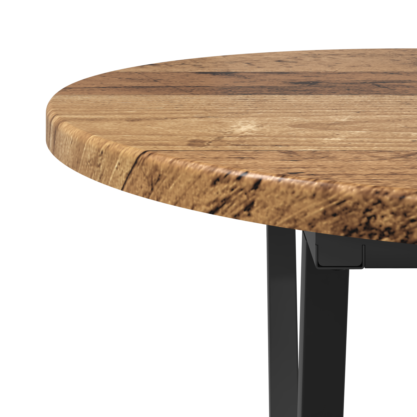 Coffee Table Old Wood 80x40x40.5 cm Engineered Wood and Metal - Image 6